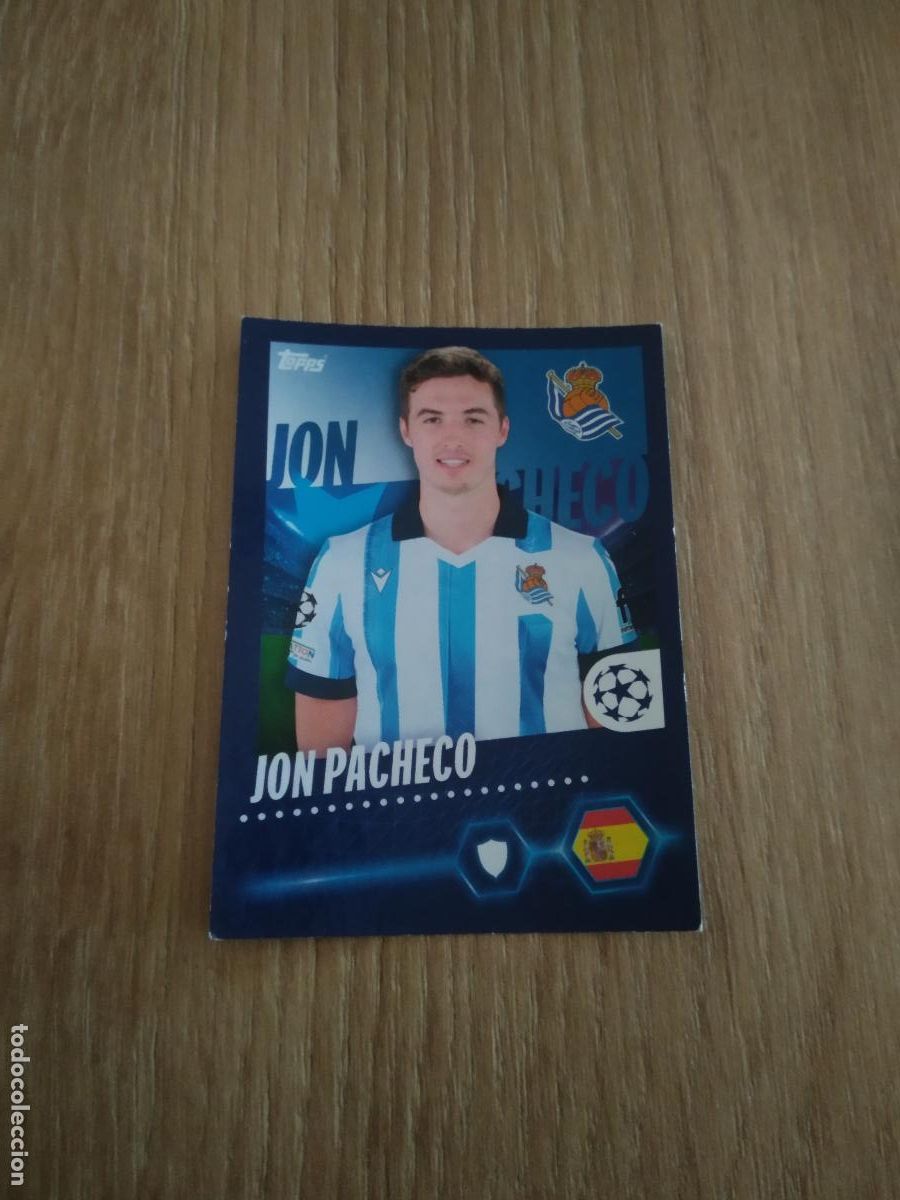Cromos de F&uacute;tbol: 433 JON PACHECO REAL SOCIEDAD CROMO FUTBOL UEFA CHAMPIONS LEAGUE 23-24 TOPPS 2023-2024