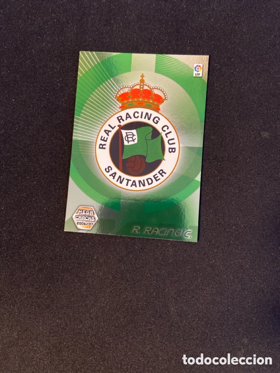 Cromos de f&uacute;tbol: ESCUDO 235 (RACING SANTANDER) PANINI MEGACRACKS 2006-2007 06 07 CROMO CARTA M-3