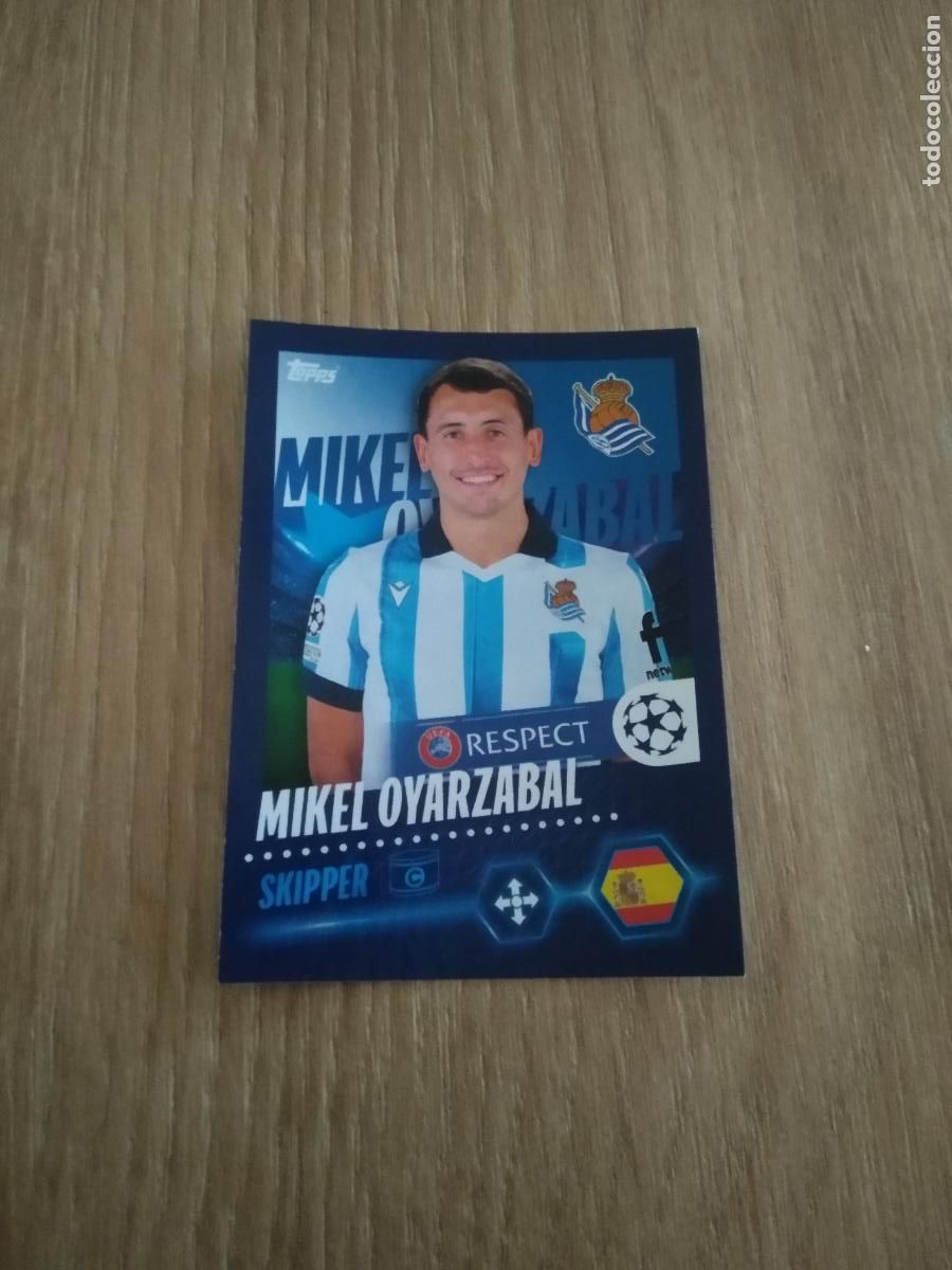 Cromos de F&uacute;tbol: 439 OYARZABAL REAL SOCIEDAD CROMO FUTBOL UEFA CHAMPIONS LEAGUE 23-24 TOPPS 2023-2024