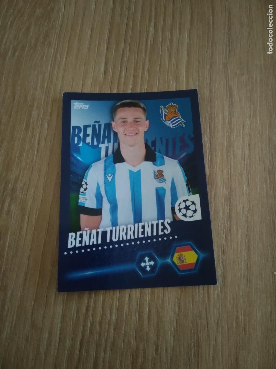 Cromos de F&uacute;tbol: 440 BE&Ntilde;AT TURRIENTES REAL SOCIEDAD CROMO FUTBOL UEFA CHAMPIONS LEAGUE 23-24 TOPPS 2023-2024