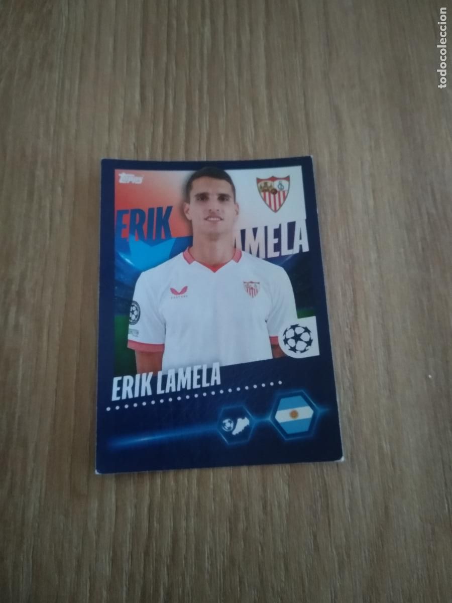Cromos de F&uacute;tbol: 462 ERIK LAMELA SEVILLA CROMO FUTBOL UEFA CHAMPIONS LEAGUE 23-24 TOPPS 2023-2024