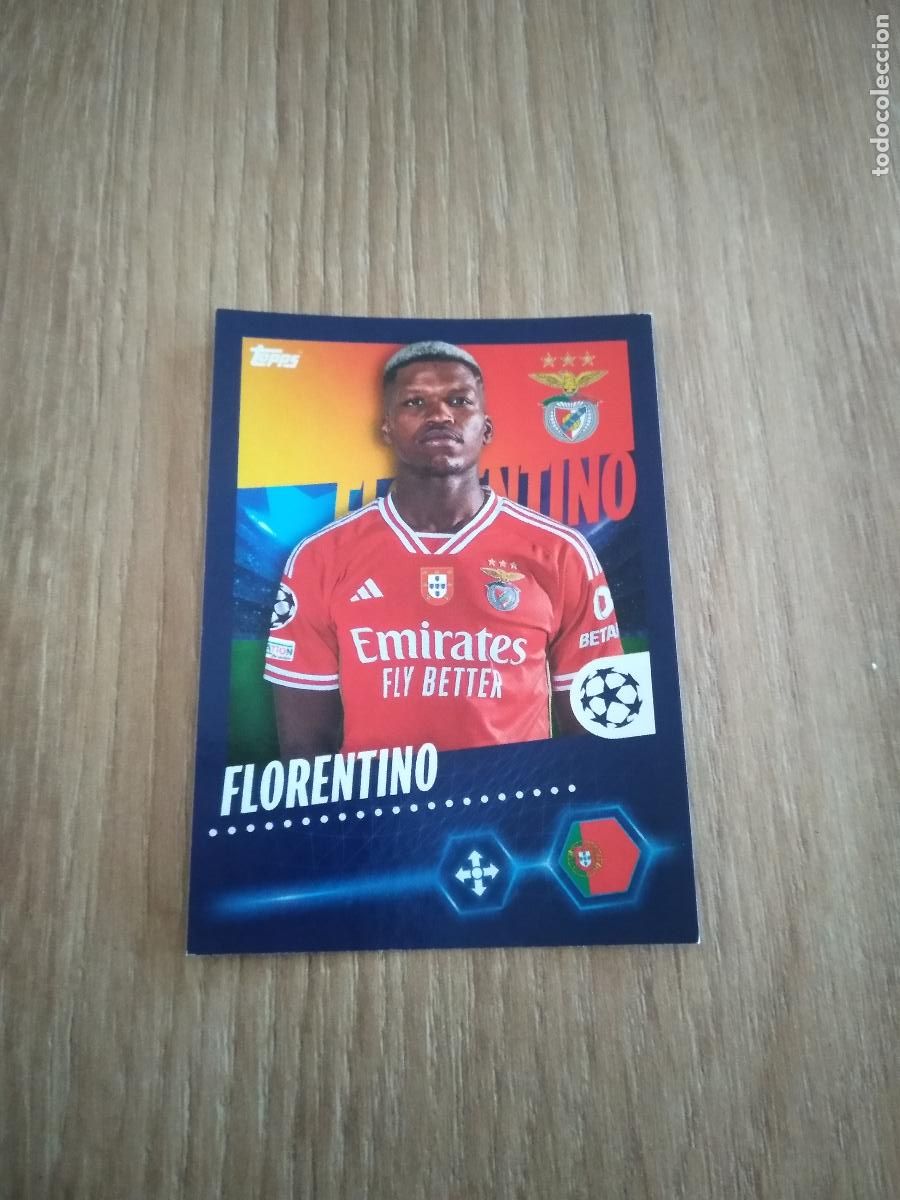 Cromos de F&uacute;tbol: 474 FLORENTINO BENFICA CROMO FUTBOL UEFA CHAMPIONS LEAGUE 23-24 TOPPS 2023-2024