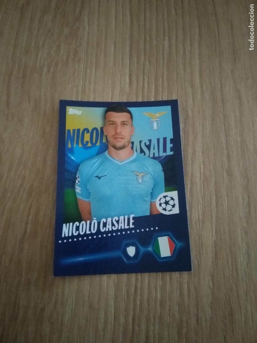 Cromos de Futebol: 487 NICOLO CASALE LAZIO CROMO FUTBOL UEFA CHAMPIONS LEAGUE 23-24 TOPPS 2023-2024