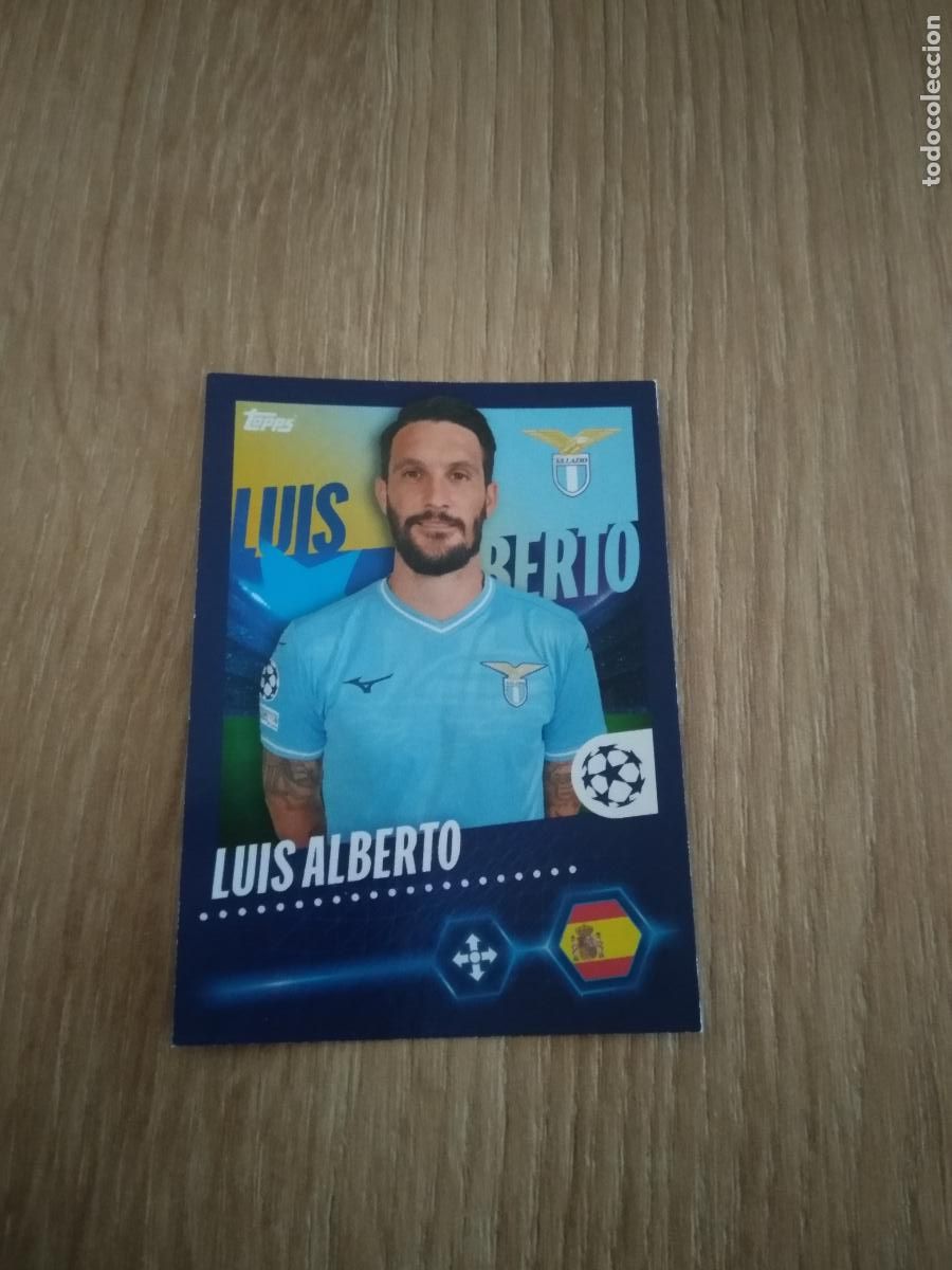 Cromos de Futebol: 494 LUIS ALBERTO LAZIO CROMO FUTBOL UEFA CHAMPIONS LEAGUE 23-24 TOPPS 2023-2024