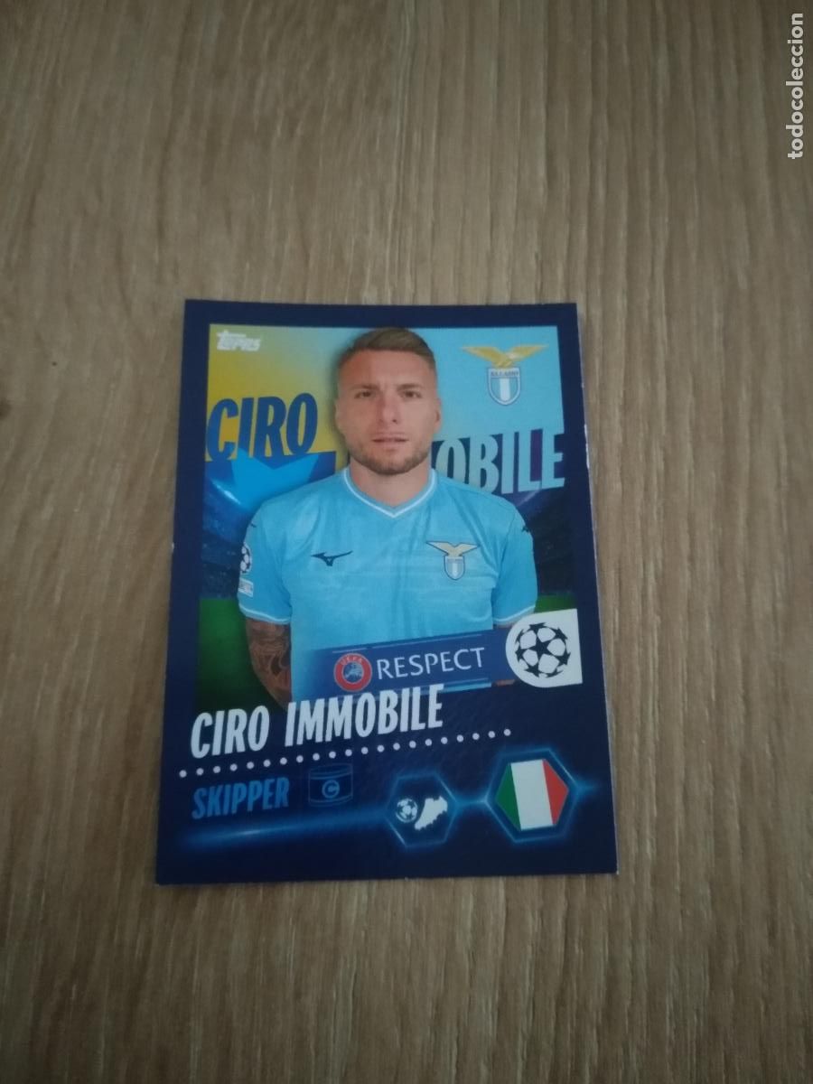 Cromos de Futebol: 499 CIRO IMMOBILE LAZIO CROMO FUTBOL UEFA CHAMPIONS LEAGUE 23-24 TOPPS 2023-2024