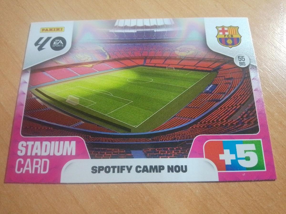 Cromos de F&uacute;tbol: 55 BIS SPOTIFY CAMP NOU DEL BARCELONA 25 26 ADRENALYN XL 2025 2026 NUEVO