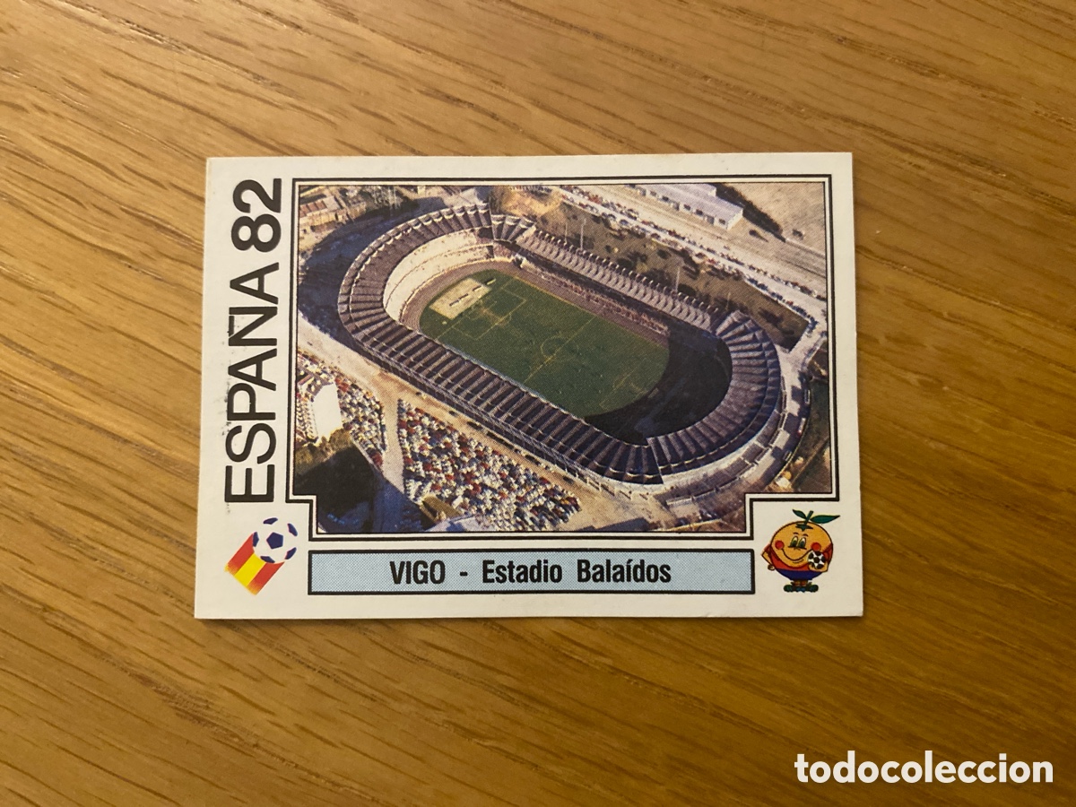 Cromos de F&uacute;tbol: Cromo panini mundial Espa&ntilde;a 82 n&uacute;mero 21 Vigo Estadio Balaidos - Sticker album world cup Spain 1982