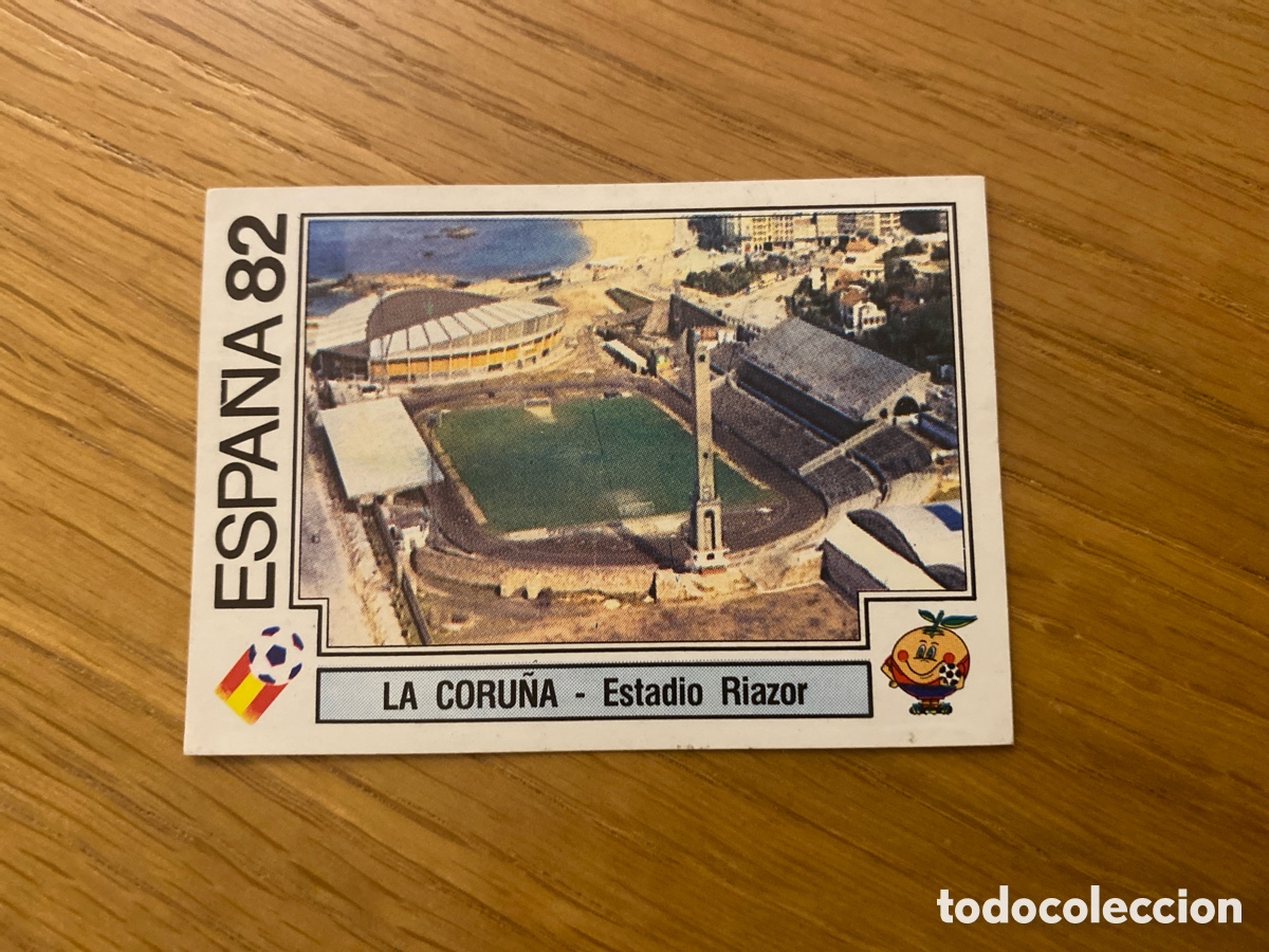 Figurine di Calcio: Cromo panini mundial Espa&ntilde;a 82 n&uacute;mero 22 La Coru&ntilde;a Estadio Riazor - Sticker album world cup Spain 82