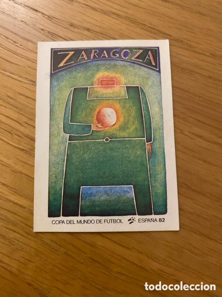 Cromos de F&uacute;tbol: Cromo panini mundial Espa&ntilde;a 82 n&uacute;mero 29 Zaragoza sede - Sticker album world cup Spain 82
