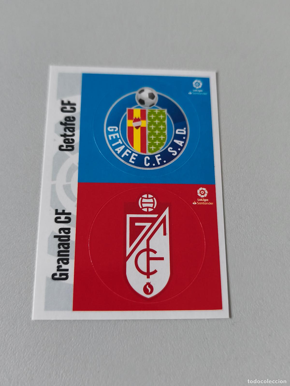 Fu&szlig;ball-Sticker: LIGA ESTE PANINI 2020 2021 20 21 ESCUDOS GRANADA CF Y GETAFE CF SIN PEGAR ALBMESTE1