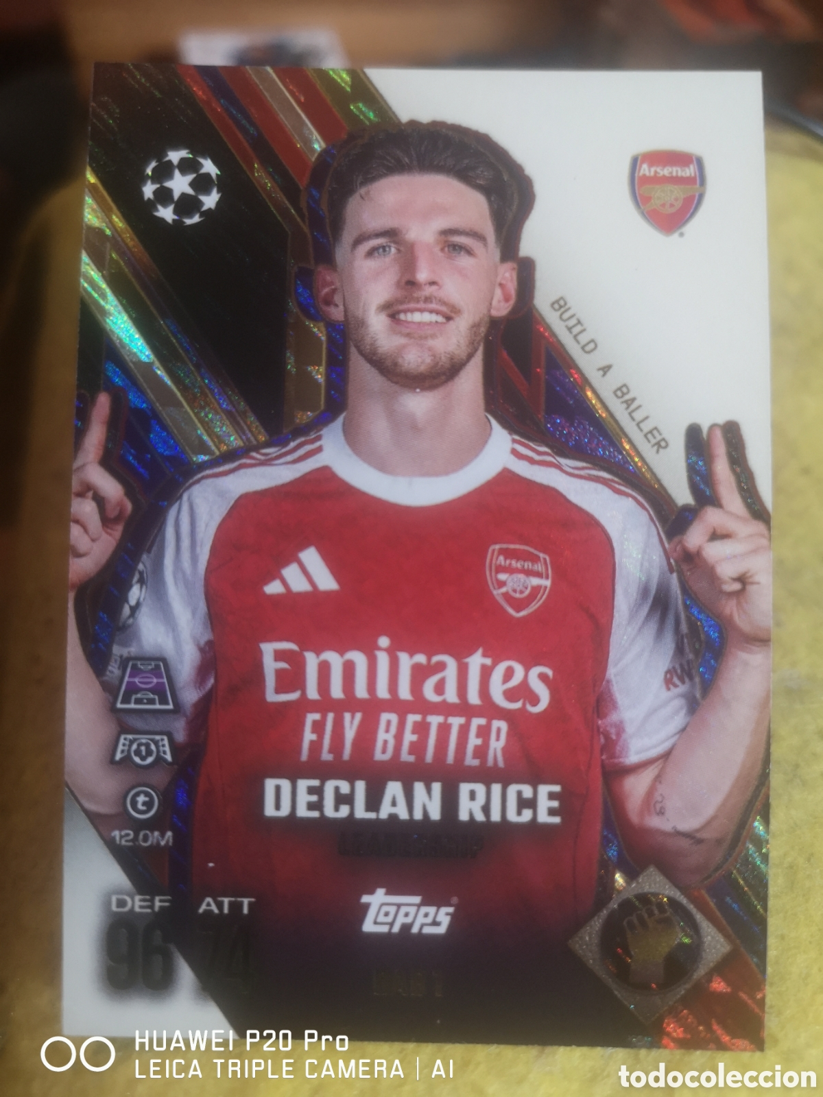 Cromos de F&uacute;tbol: BAB1 - DECLAN RICE BUILD A BALLER MATCH ATTAX EXTRA 2025 2026 - 25 26 ARSENAL