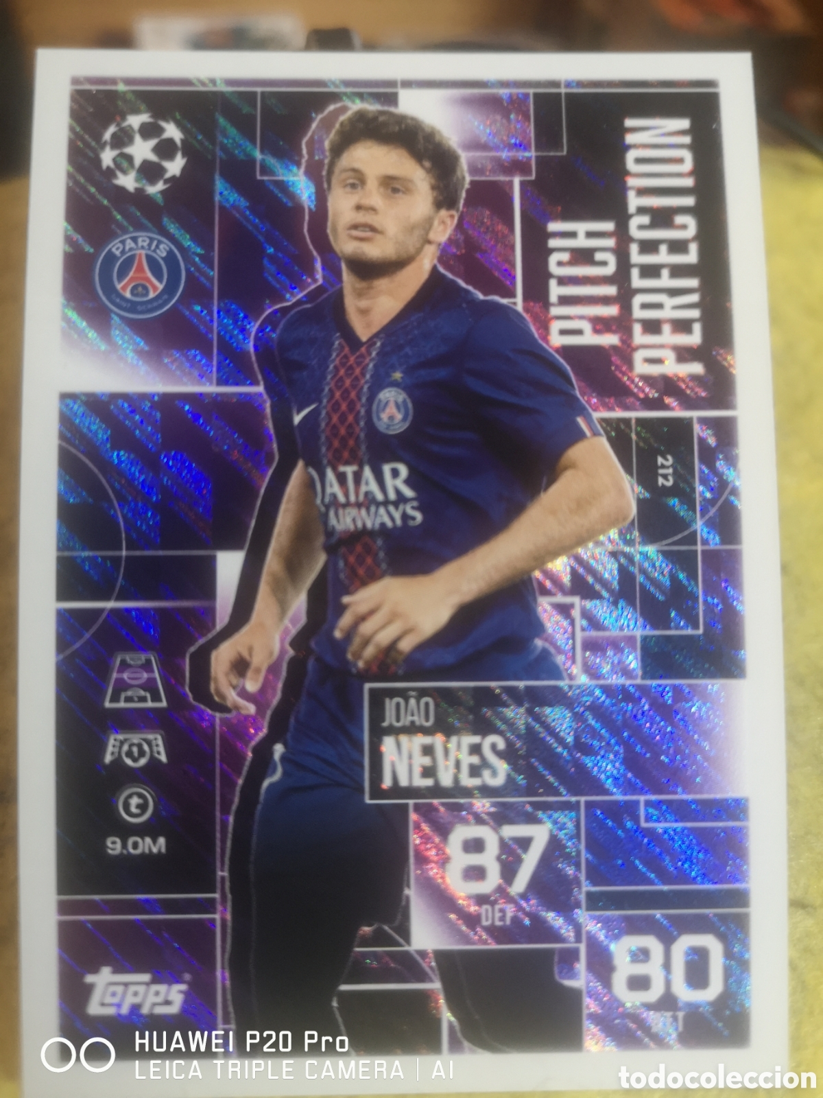 Figurine di Calcio: MATCH ATTAX EXTRA 2025 2026 - 25 26 PITCH PERFECTION JOAO NEVES PARIS SAINTGERMAIN 212