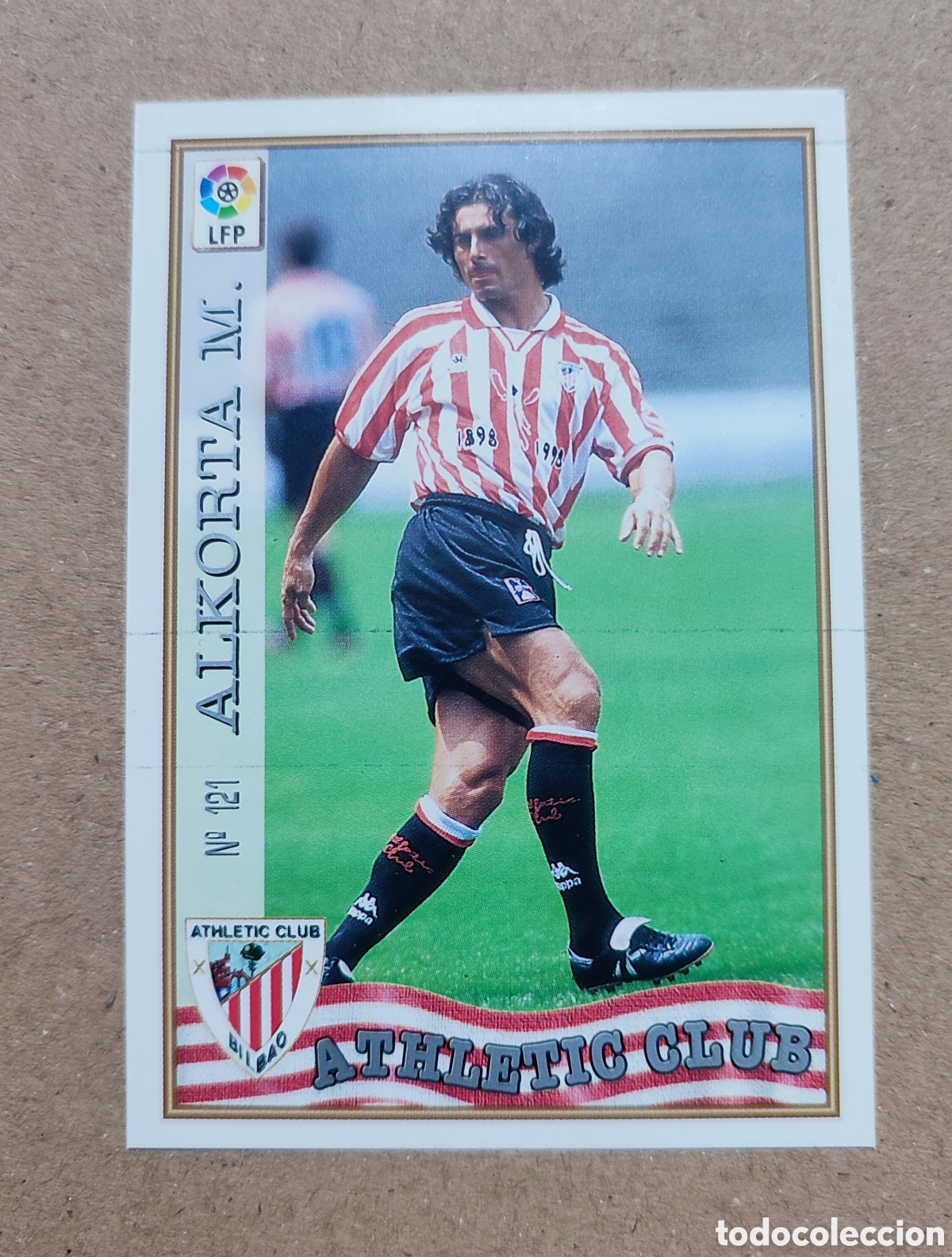 Figurine di Calcio: 121 ALKORTA M. (ATHLETIC DE BILBAO), CROMO FUTBOL MUNDICROMO LAS FICHAS DE LA LIGA 1997 1998, 97 98