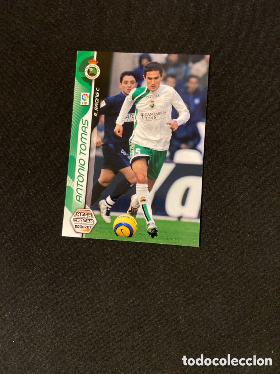 Cartes &agrave; collectionner de Football: ANTONIO TOMAS 245 (RACING SANTANDER) PANINI MEGACRACKS 2006-2007 06 07 CROMO CARTA M-3
