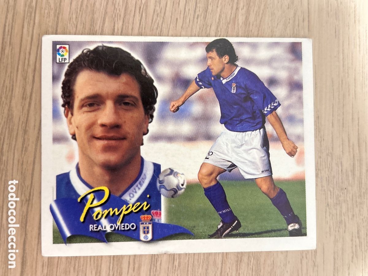 Cromos de F&uacute;tbol: POMPEI OVIEDO BAJA LIGA ESTE 2000 2001 00 01 NUNCA PEGADO SIN PEGAR