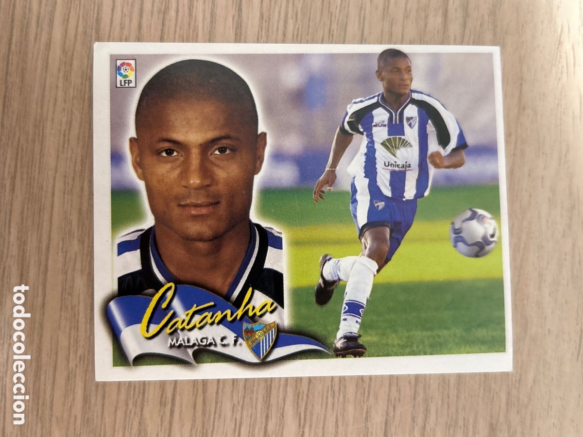 Cromos de F&uacute;tbol: CATANHA MALAGA BAJA LIGA ESTE 2000 2001 00 01 NUNCA PEGADO SIN PEGAR
