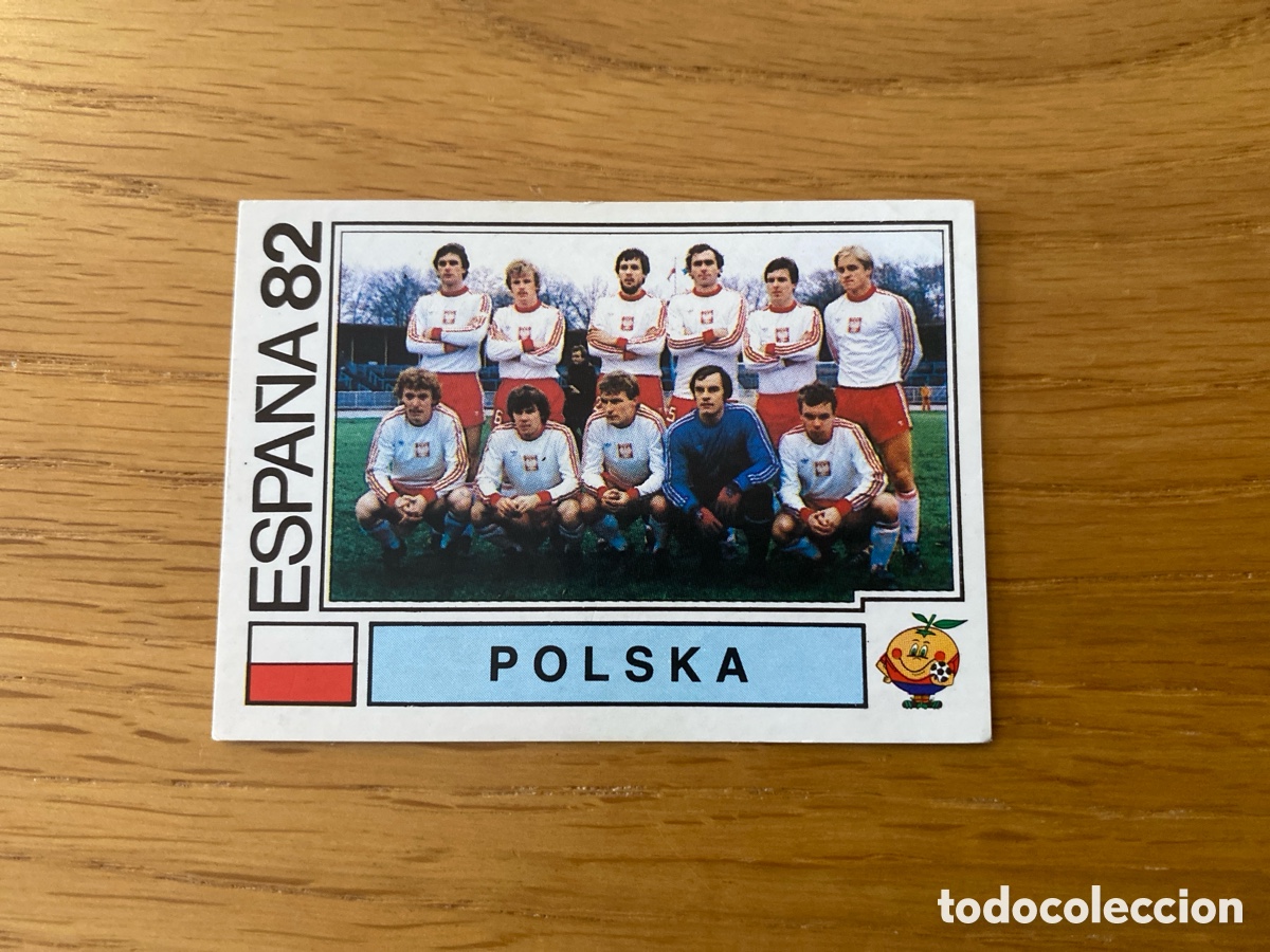 Cartes &agrave; collectionner de Football: Cromo panini mundial Espa&ntilde;a 82 n&uacute;mero 55 Polonia - Stickers album world cup Spain 1982 Polska Team