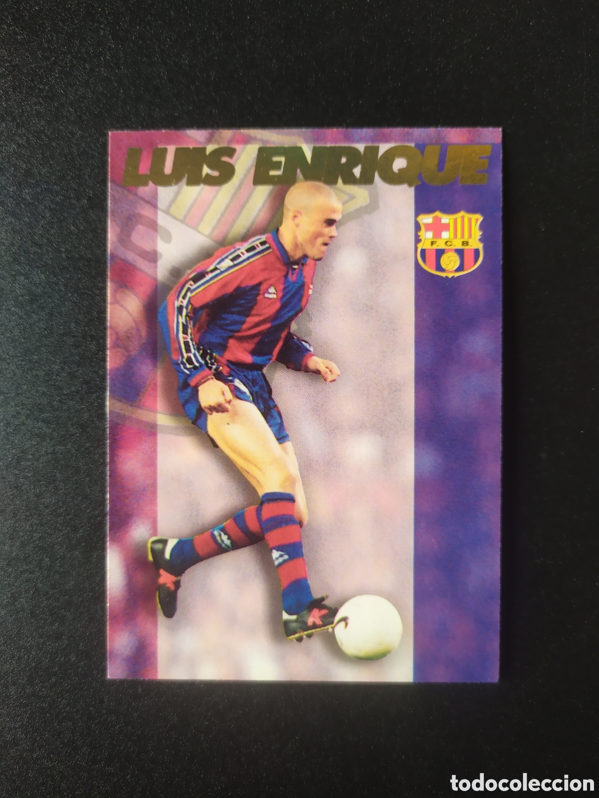Cromos de F&uacute;tbol: Colecci&oacute;n oficial FC Barcelona 1996 1997 96 97 panini Luis Enrique n&ordm; 55