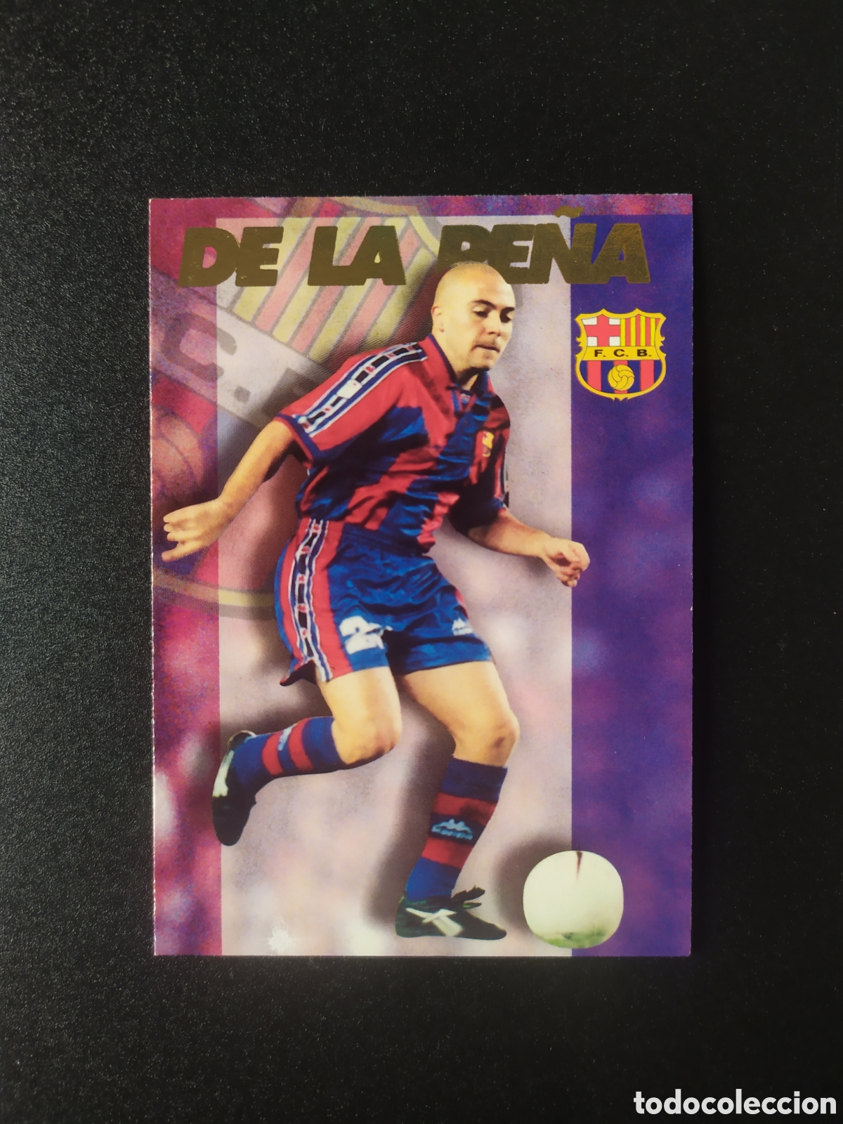 Cromos de F&uacute;tbol: Colecci&oacute;n oficial FC Barcelona 1996 1997 96 97 panini De la Pe&ntilde;a n&ordm; 56