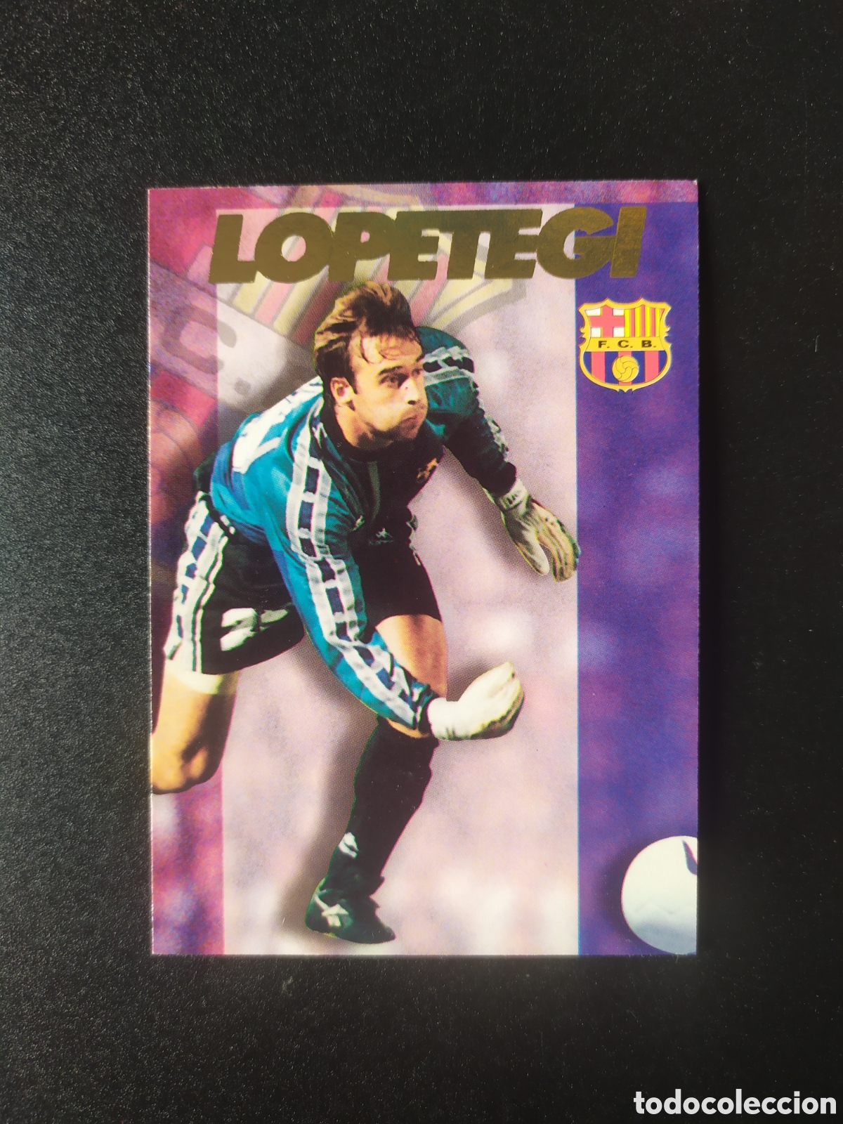 Cromos de F&uacute;tbol: Colecci&oacute;n oficial FC Barcelona 1996 1997 96 97 panini Lopetegi n&ordm; 58