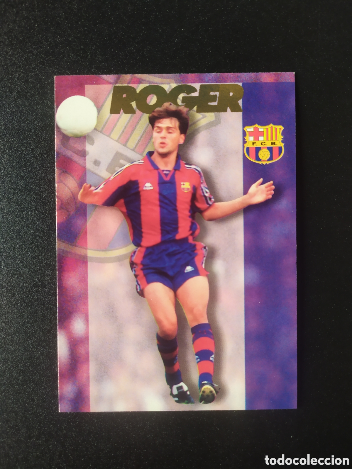 Cromos de F&uacute;tbol: Colecci&oacute;n oficial FC Barcelona 1996 1997 96 97 panini Roger n&ordm; 60