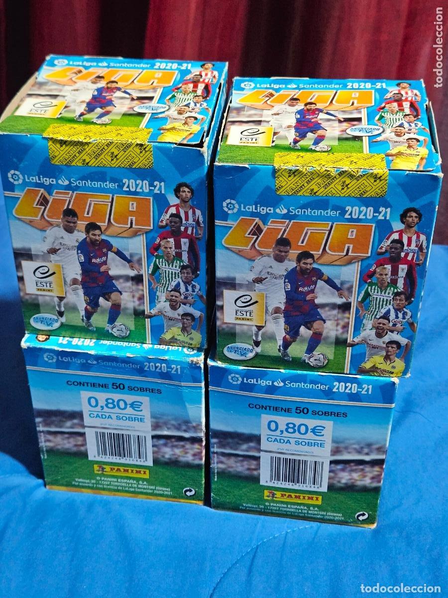 Cartes &agrave; collectionner de Football: LOTE 4 CAJAS - 200 SOBRES LIGA ESTE 20 21 - 2020 - 2021