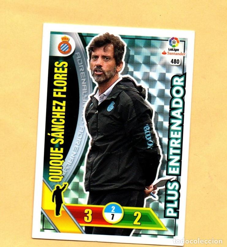 Figurine di Calcio: ADRENALYN XL 2016-2017 PANINI N&ordm; 480 QUIQUE SANCHEZ FLORES PLUS ENTRENADOR LIGA 16/17 ESPA&Ntilde;OL