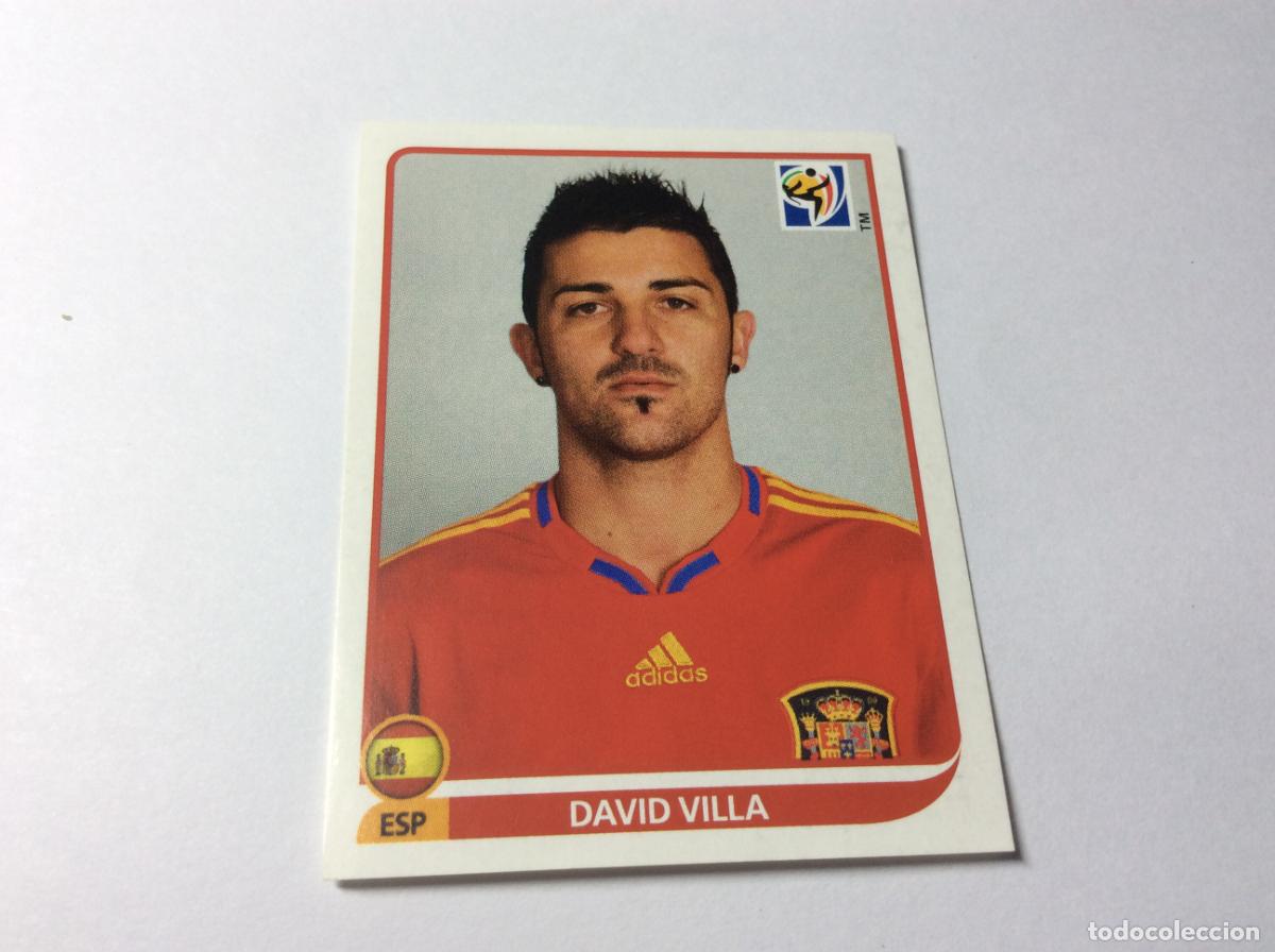 Cromos de F&uacute;tbol: 579 David Villa Espa&ntilde;a CROMO STICKER SUD&Aacute;FRICA PANINI
