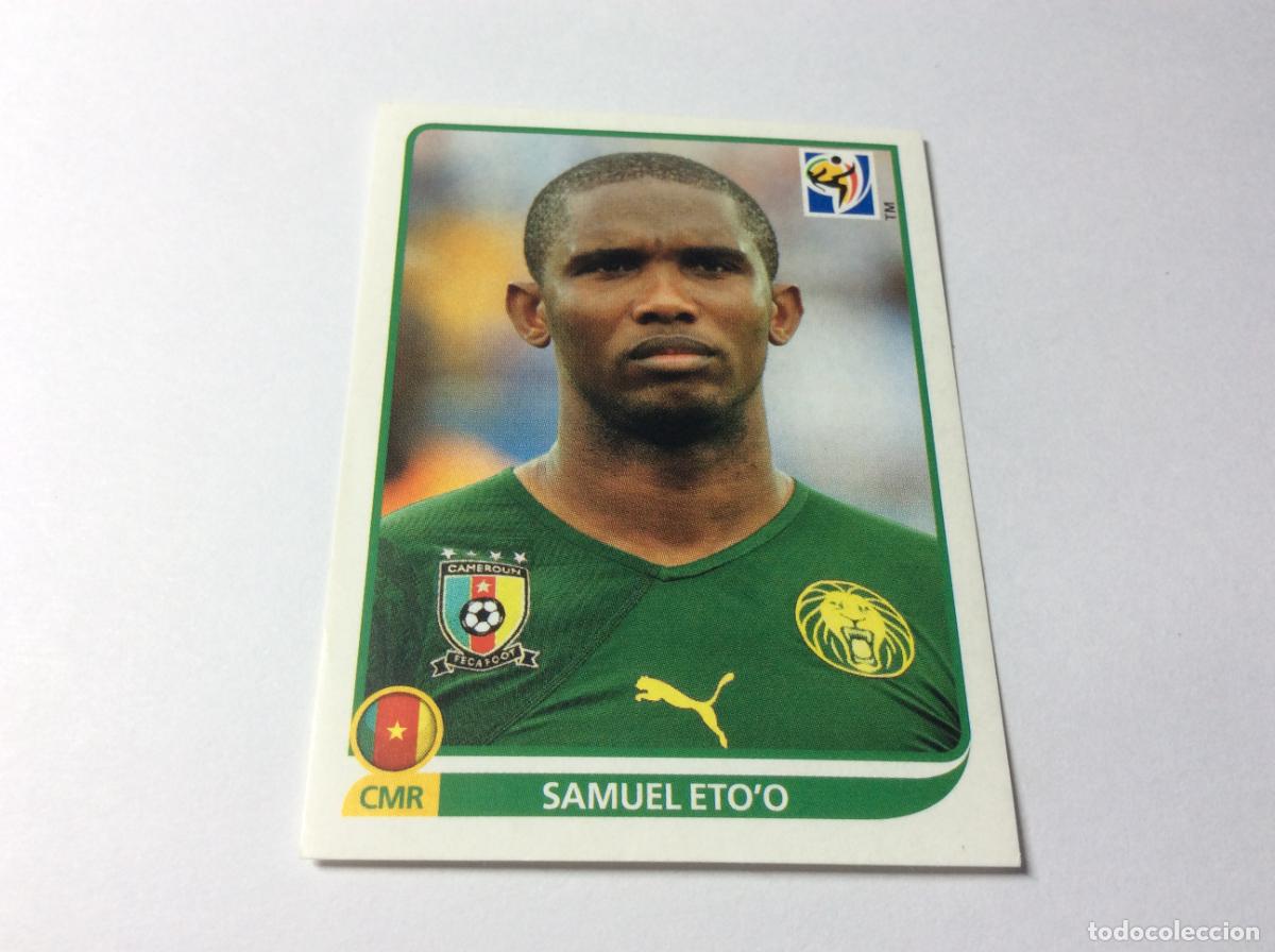 Cromos de f&uacute;tbol: 408 Samuel Eto'o Camer&uacute;n CROMO STICKER SUD&Aacute;FRICA PANINI