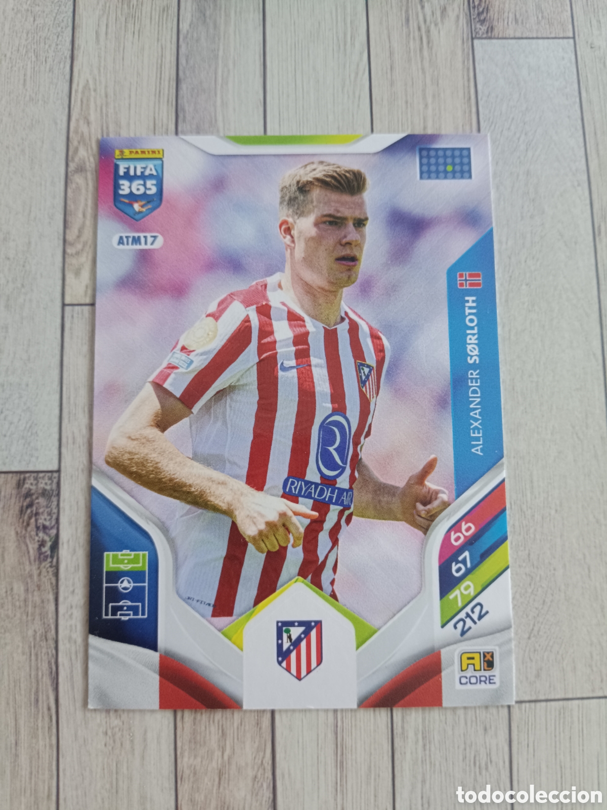Cromos de F&uacute;tbol: ATM17 ALEXANDER SORLOTH ATLETICO DE MADRID ADRENALYN XL FIFA 365 PANINI 2026