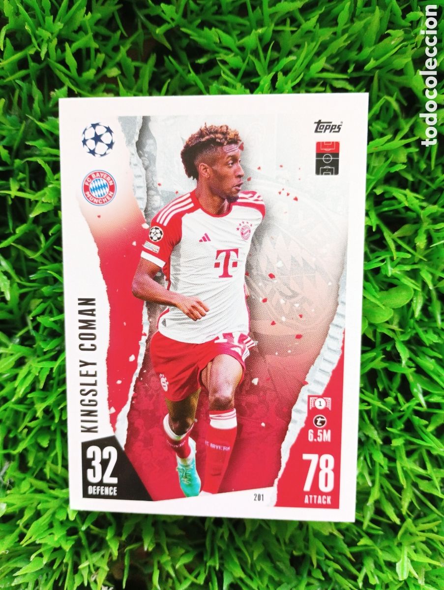 Cromos de Futebol: Kingsley Coman Bayern Munich Match Attax 23-24 # 201