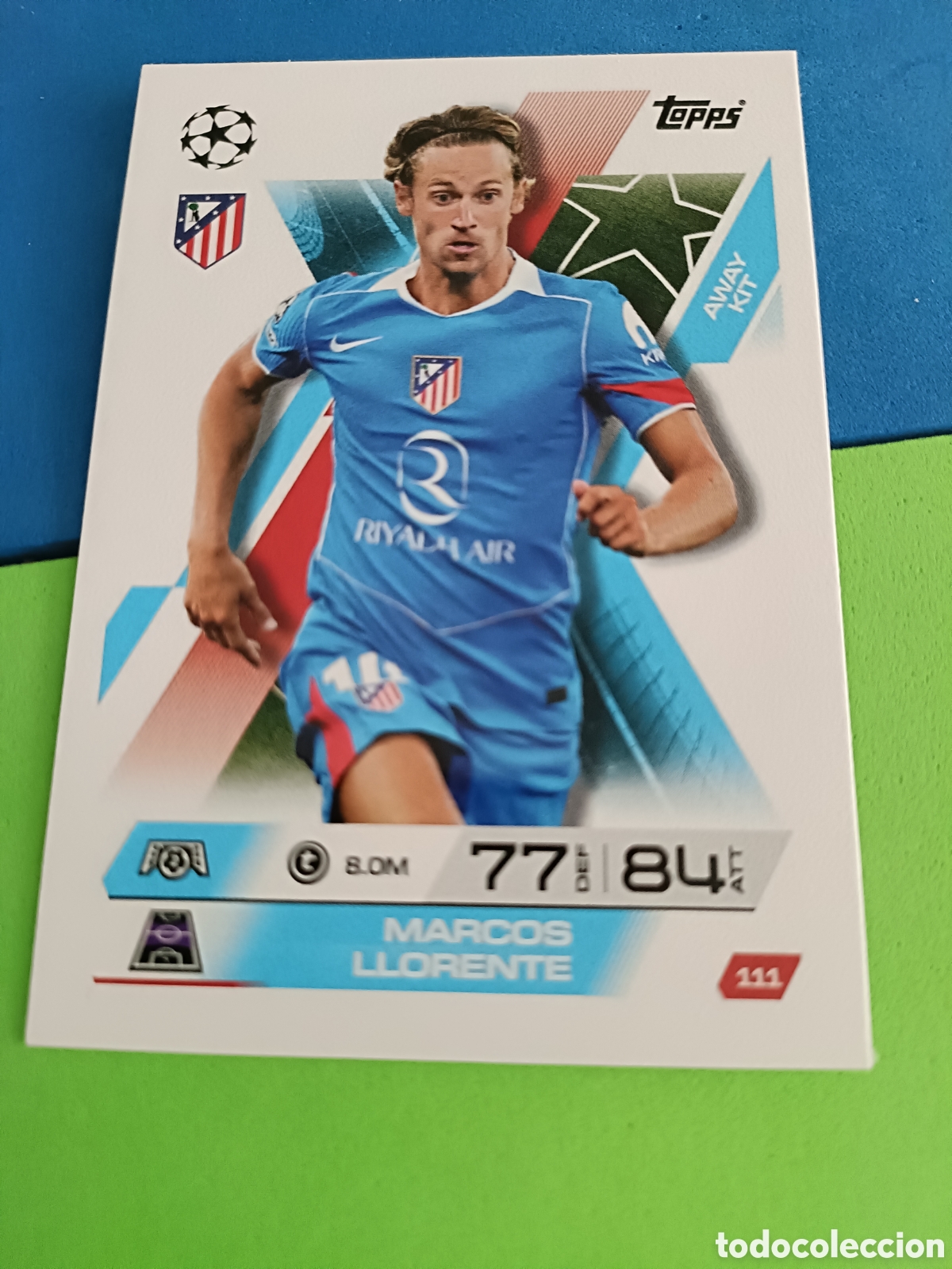 Figurine di Calcio: Topps Match Attax EXTRA 2025 2026 - Away Kit 111 Llorente Atl&eacute;tico Madrid