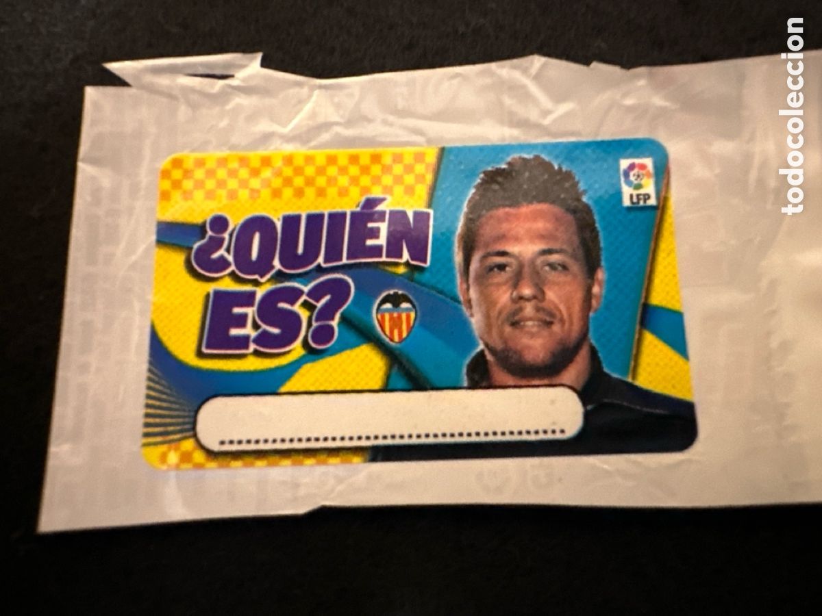 Cromos de F&uacute;tbol: QUI&Eacute;N ES?VALENCIA CROMO CHICLE LIGA ESTE 2014-2015 14 15 NUNCA PEGADO