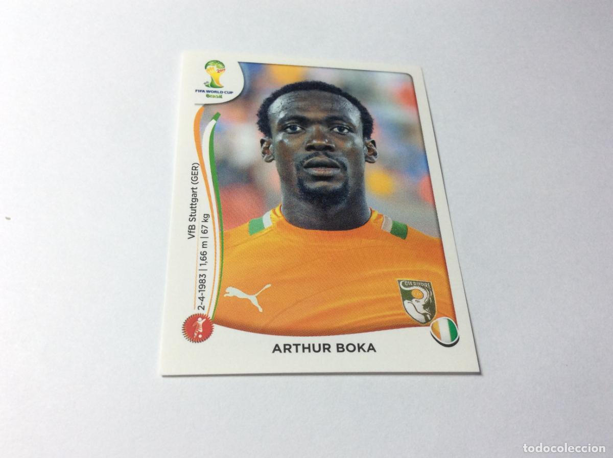 Cromos de F&uacute;tbol: 228 Arthur Boka Costa de M&aacute;rfil CROMO STICKER Brasil 2014 PANINI