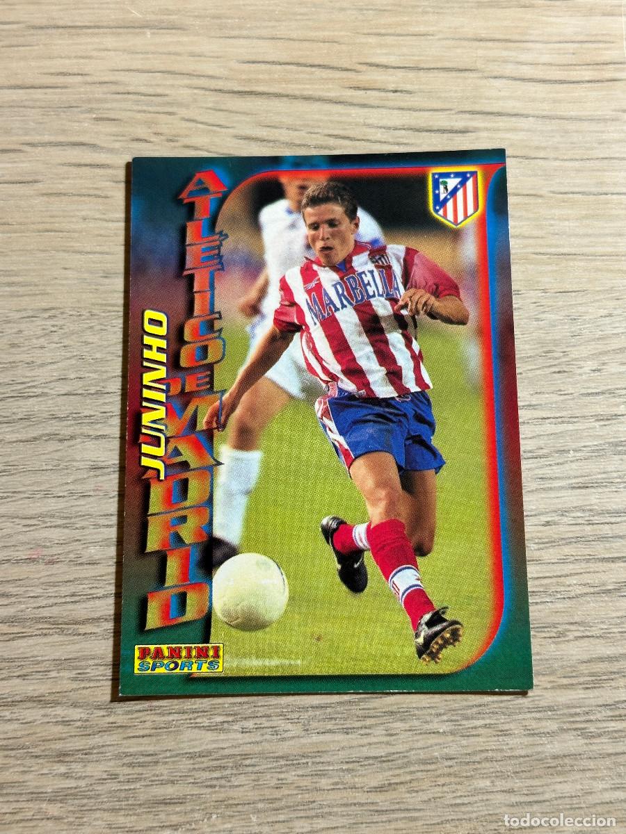 Cromos de F&uacute;tbol: JUNINHO n&ordm; 45 ATLETICO DE MADRID FUTBOL 99 PANINI 1998 1999 TRADING CARD