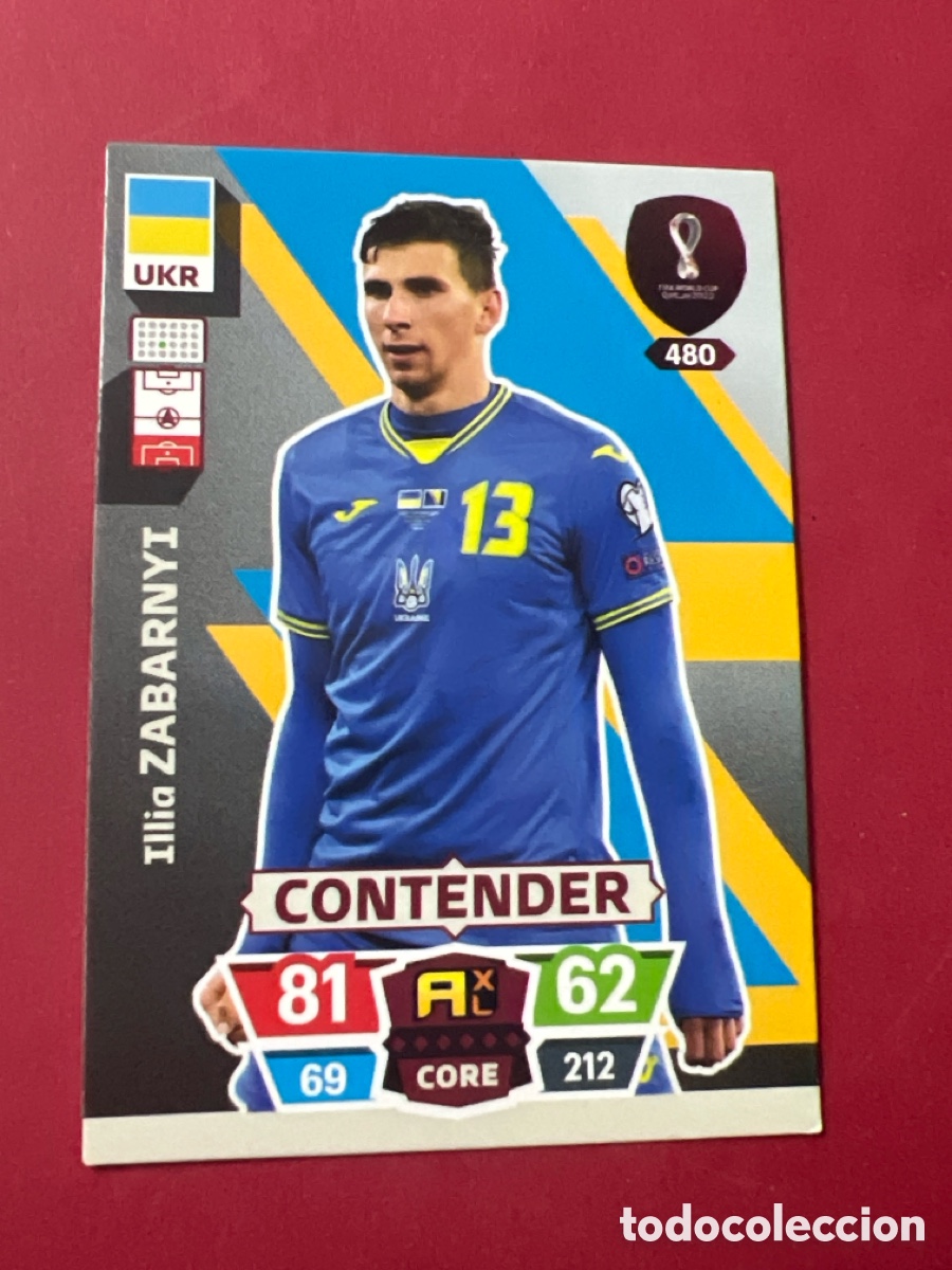 Fu&szlig;ball-Sticker: C711. N&ordm; 480 ZABARNYI - UCRANIA - ADRENALYN XL MUNDIAL WORLD CUP QATAR 2022