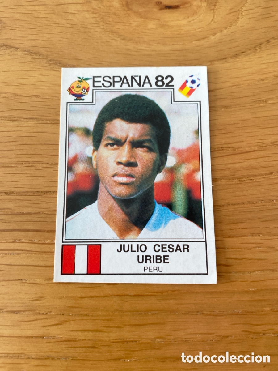 Cromos de F&uacute;tbol: Cromo panini mundial Espa&ntilde;a 82 n&uacute;mero 84 Uribe - Sticker album world cup Spain 1982 Peru