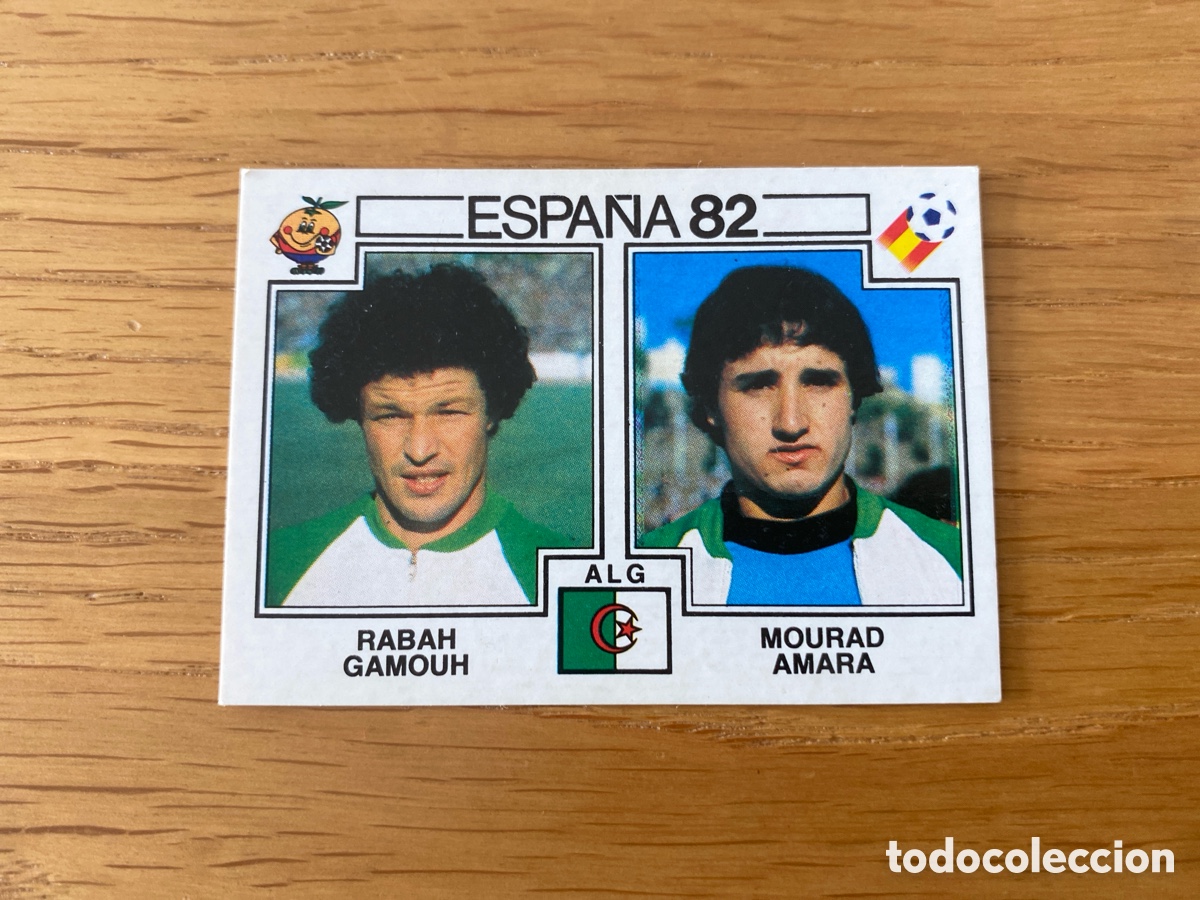 Cromos de Futebol: Cromo panini mundial Espa&ntilde;a 82 n&uacute;mero 109 Gamouh/Amara - Sticker album world cup Spain 1982