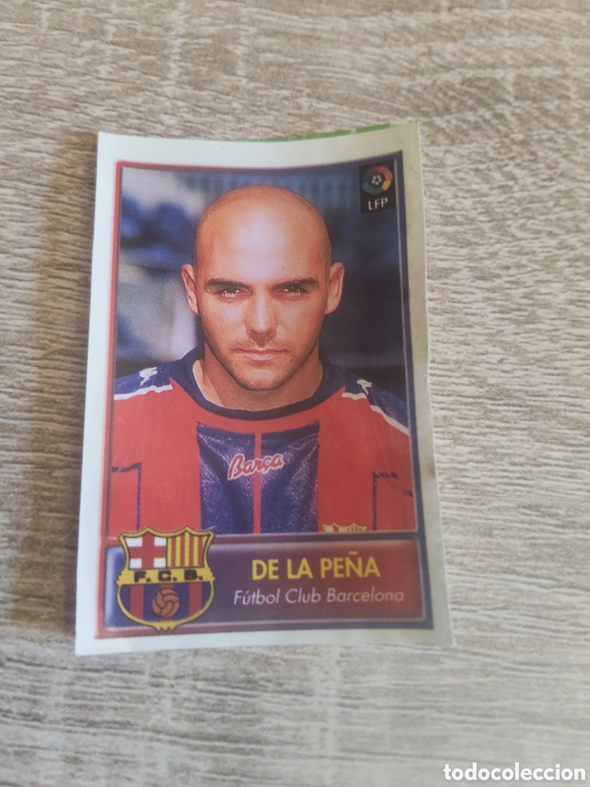 Cromos de F&uacute;tbol: Bollycao liga 1997 1998 97 98 De la Pe&ntilde;a Barcelona