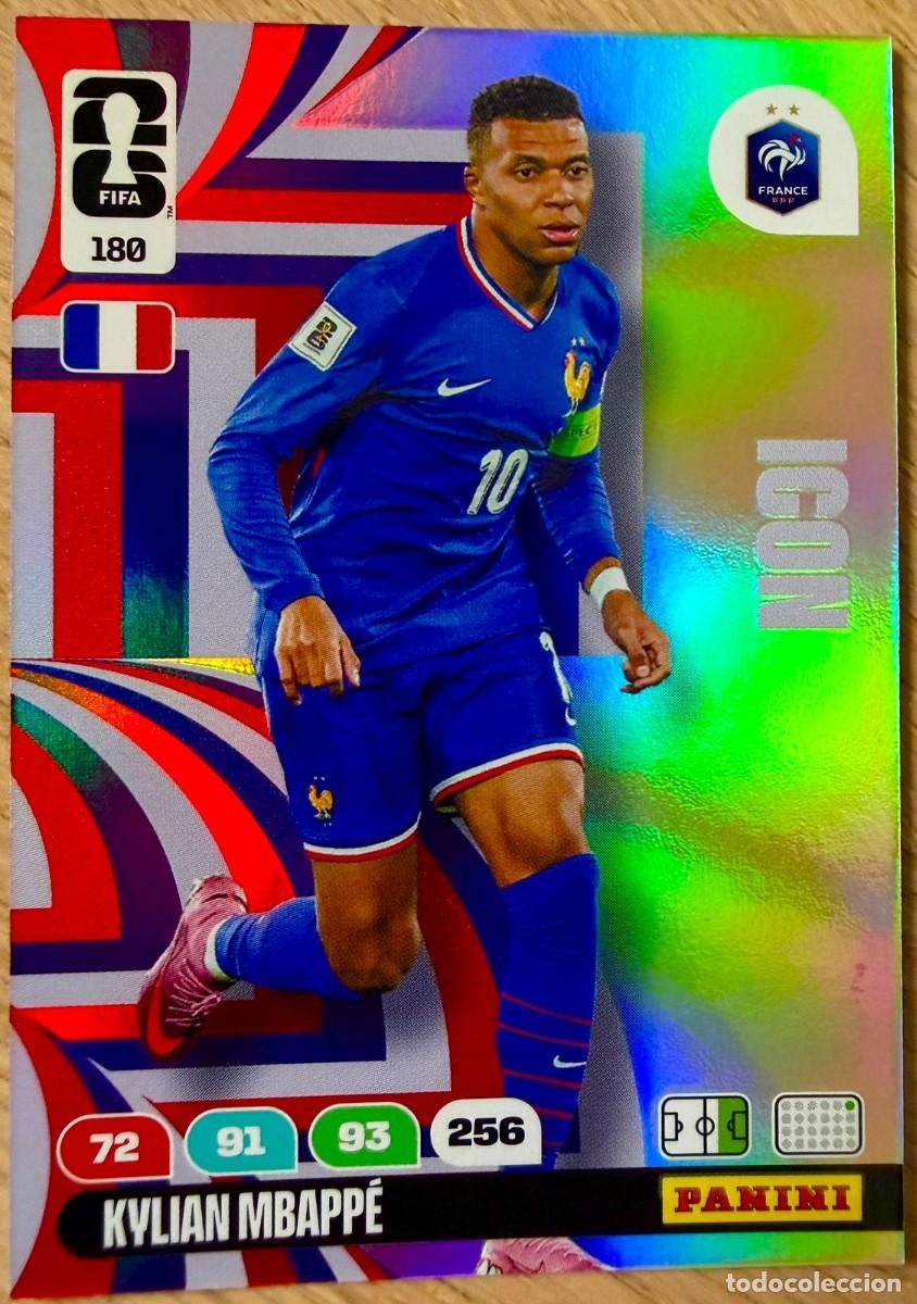 Cromos de f&uacute;tbol: 180 MBAPPE FRANCIA ICON ICONO MUNDIAL 2026 WORLD CUP 26 ADRENALYN PANINI CARTA FIFA