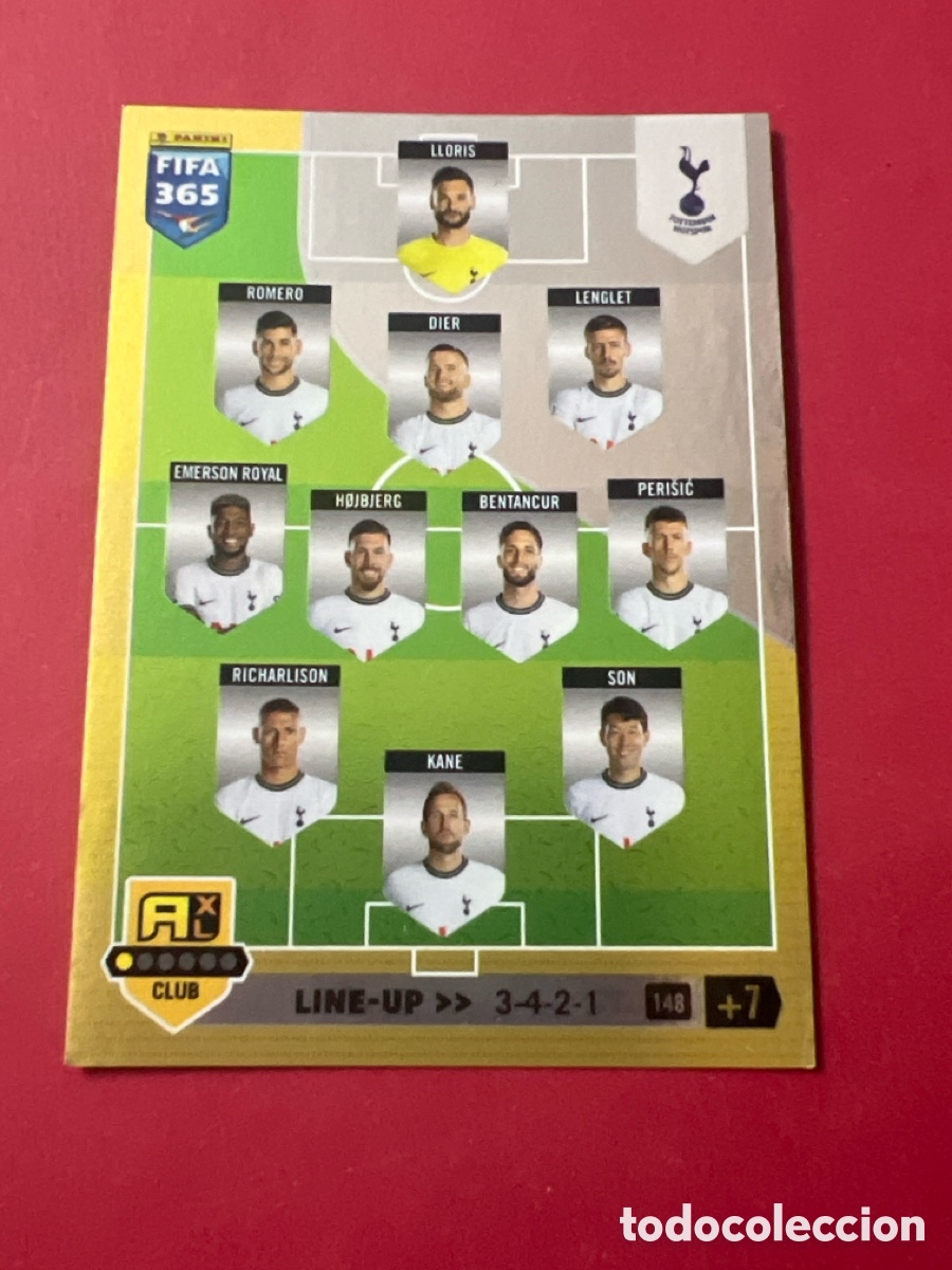Fu&szlig;ball-Sticker: 148 Line-up Alineaci&oacute;n TOTTENHAM HOTSPUR Panini adrenalyn xl FIFA 365 2022 2023 22 23 no megacracks