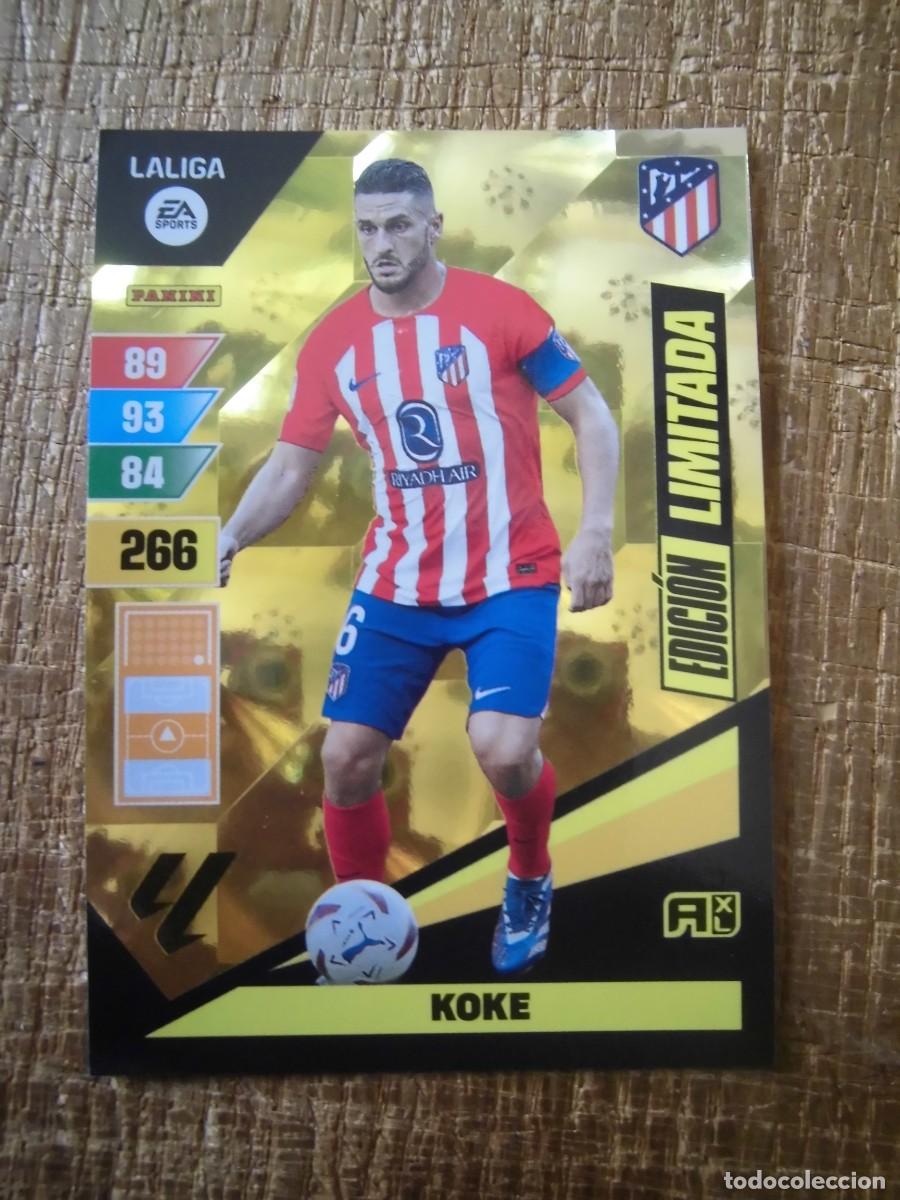 Cromos de F&uacute;tbol: KOKE ATL&Eacute;TICO DE MADRID EDICI&Oacute;N LIMITADA ADRENALYN 2023-24