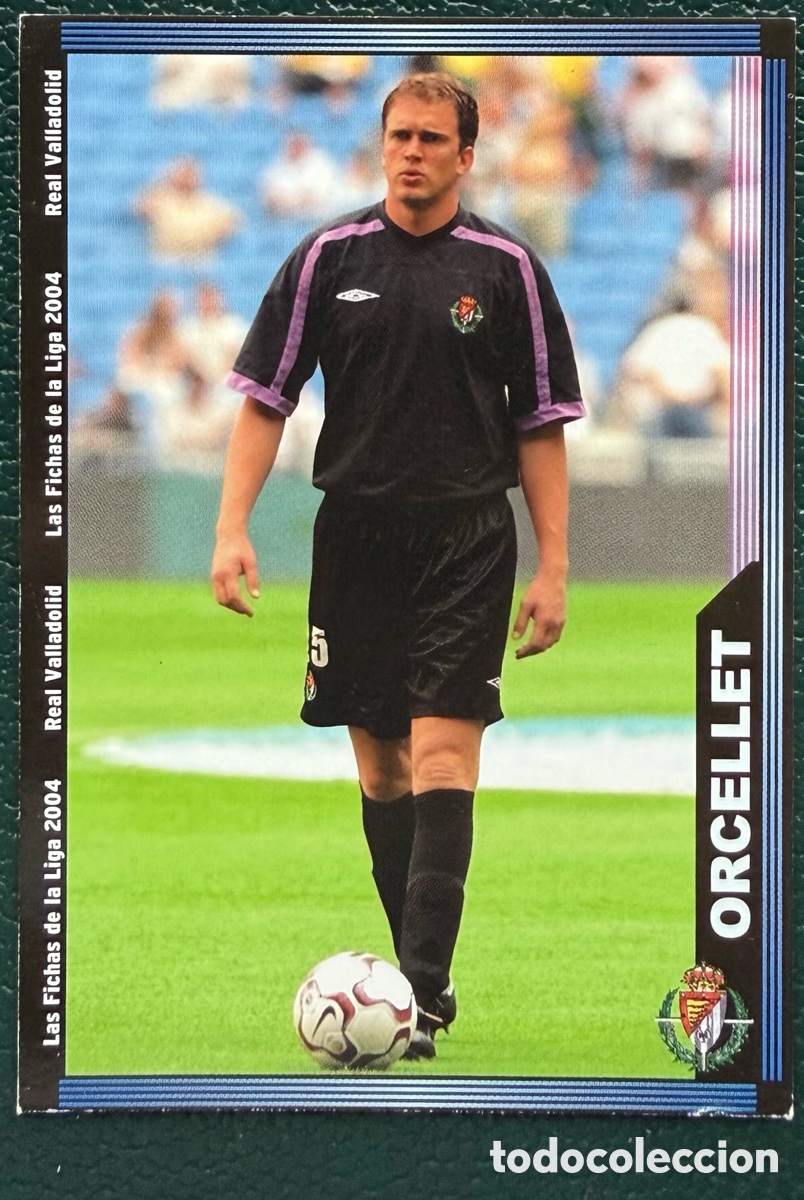 Cromos de f&uacute;tbol: 356 ORCELLET REAL VALLADOLID FICHAS ALBUM MUNDICROMO 2003 2004 03 04