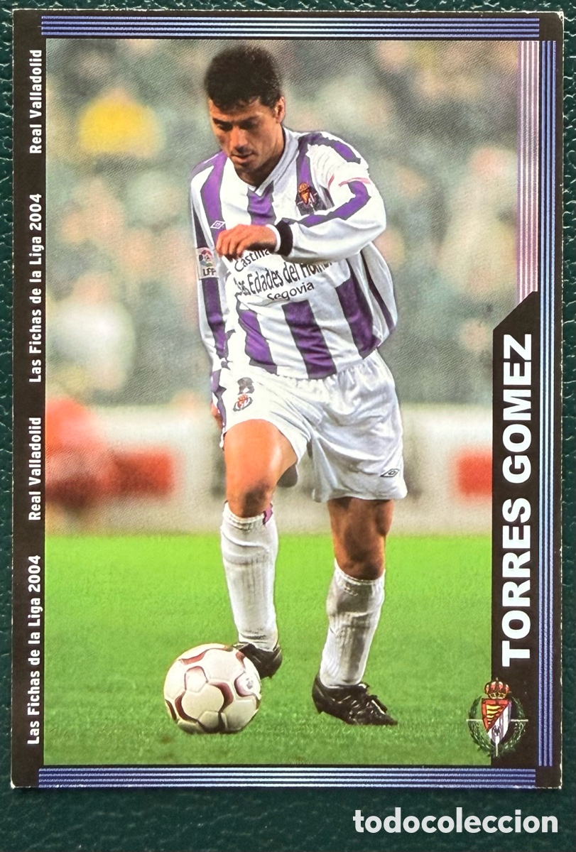 Football Stickers: 363 TORRES GOMEZ REAL VALLADOLID FICHAS ALBUM MUNDICROMO 2003 2004 03 04