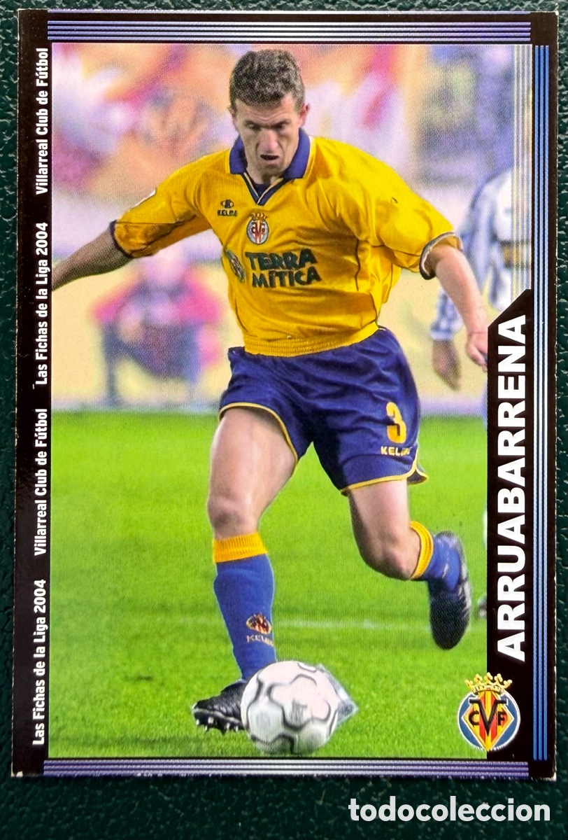 Football Stickers: 384 ARRUABARRENA VILLARREAL CF FICHAS ALBUM MUNDICROMO 2003 2004 03 04