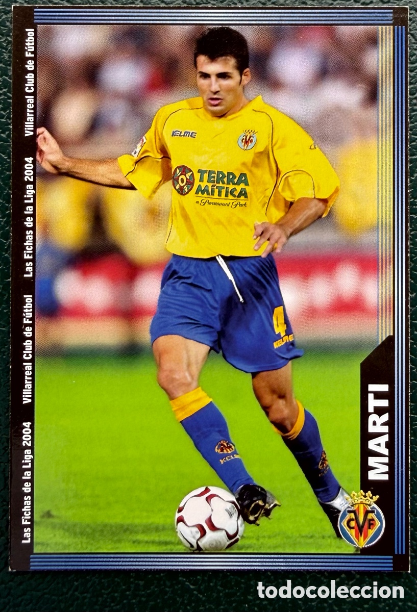 Fu&szlig;ball-Sticker: 393 MARTI VILLARREAL CF FICHAS ALBUM MUNDICROMO 2003 2004 03 04