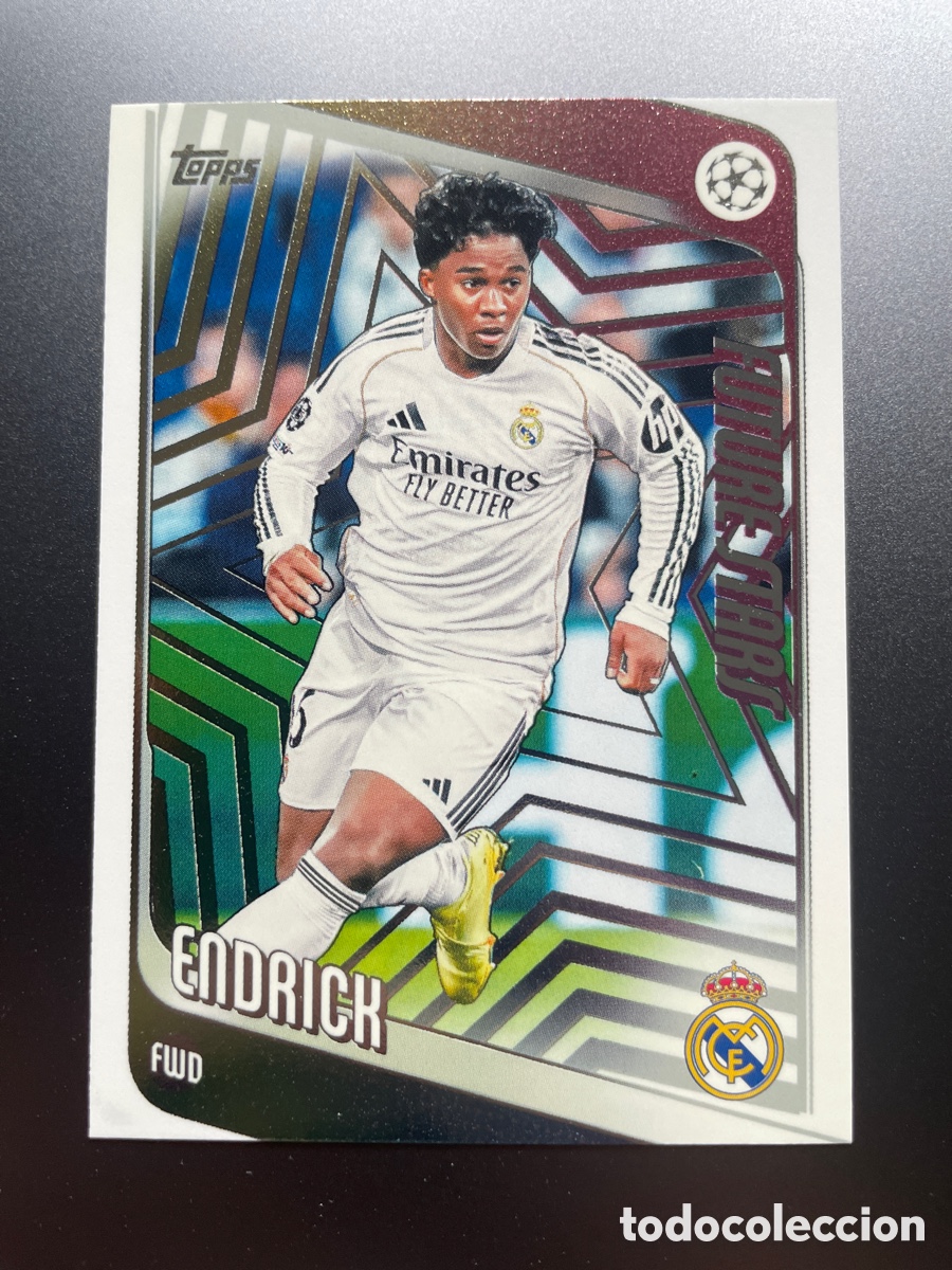 Cromos de F&uacute;tbol: Endrick 86 Future Stars Topps UCL Flagship 2024-25 Real Madrid