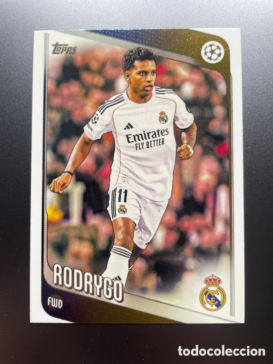 Cromos de F&uacute;tbol: Rodrygo 102 Topps UCL Flagship 2024-25 Real Madrid