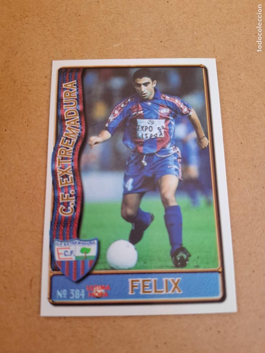 Cromos de F&uacute;tbol: MUNDICROMO 96 97 1996 1997 - UH 384 F&Eacute;LIX - C.F. EXTREMADURA