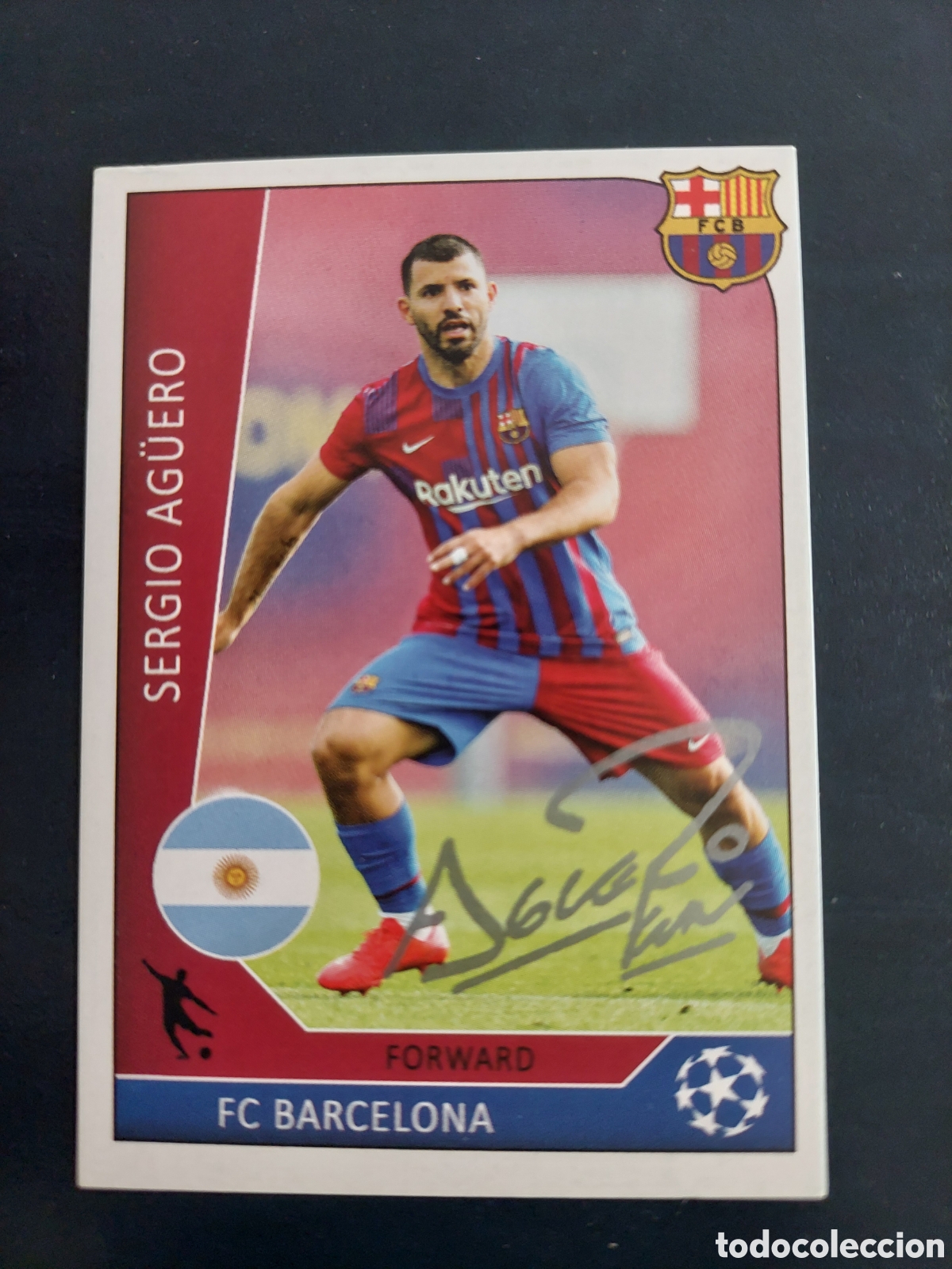 Figurine di Calcio: Liga Sampiona 2020/21 Abe Pro Mont #072 Sergio Aguero AUTOGRAPH BARCELONA